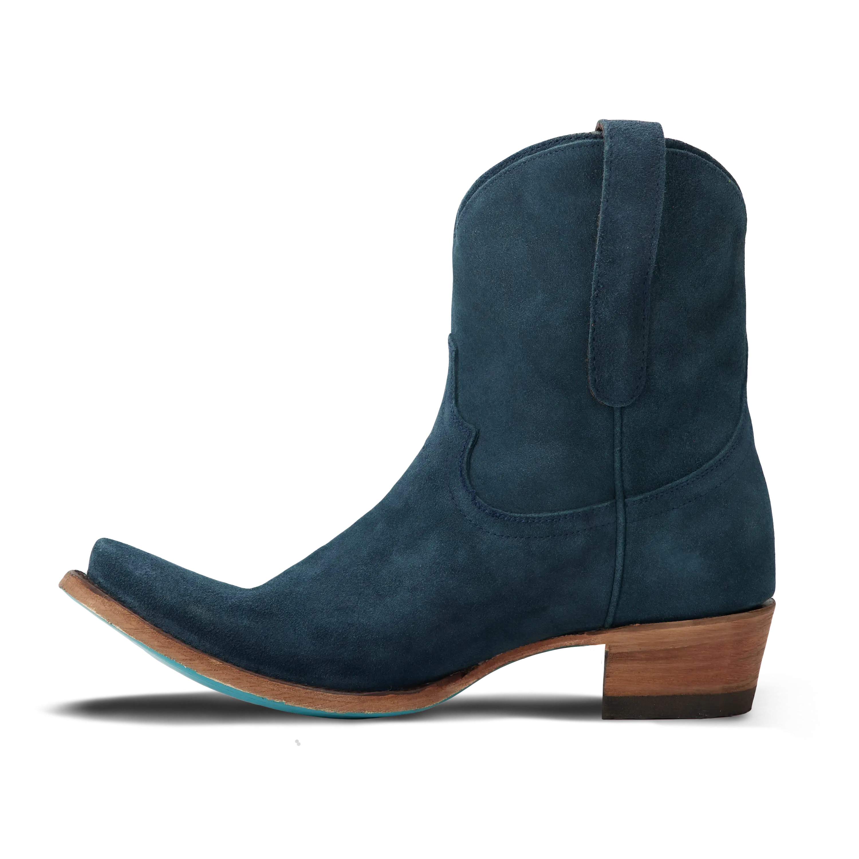 Emma Jane Bootie - Navy Suede