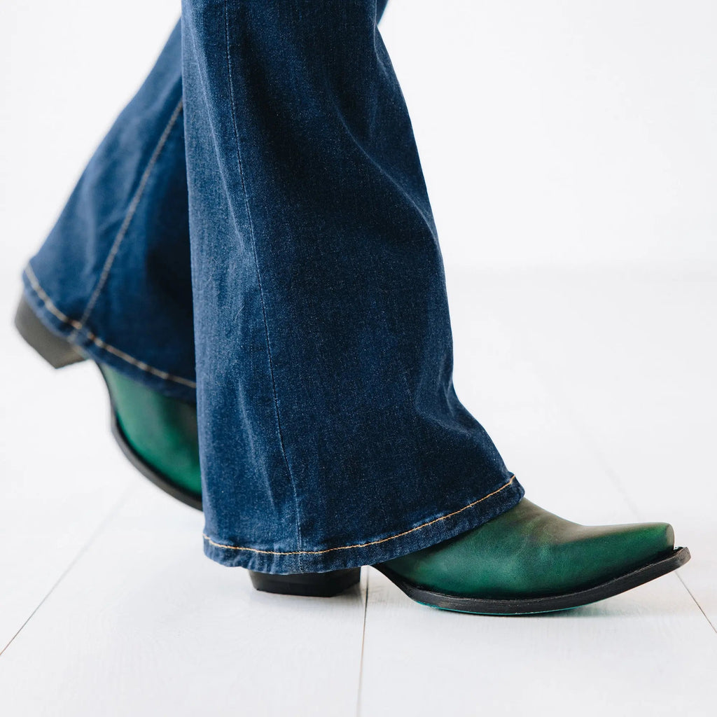 Emma Jane Bootie - Emerald Green **Final Sale**