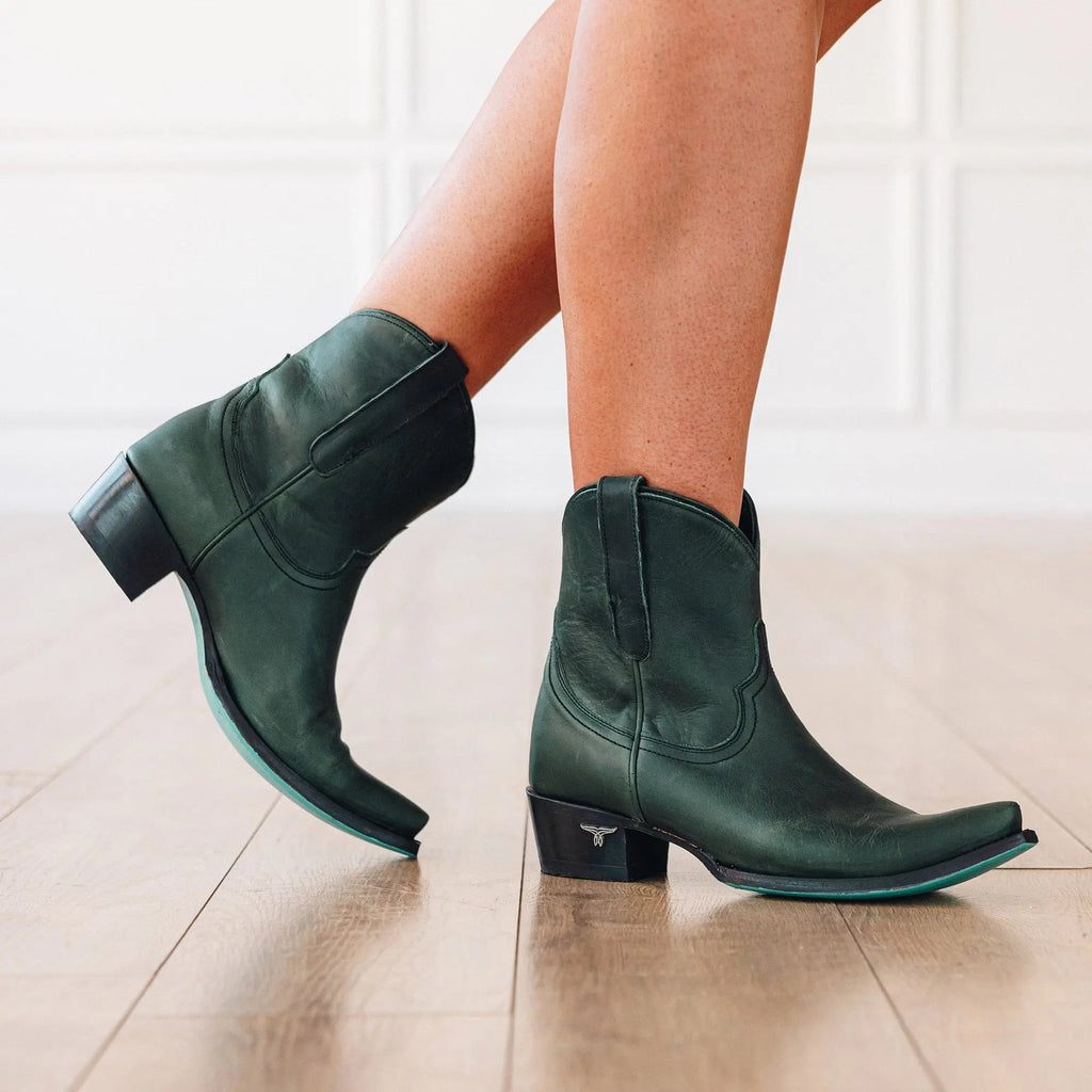 Emma Jane Bootie - Emerald Green **Final Sale**