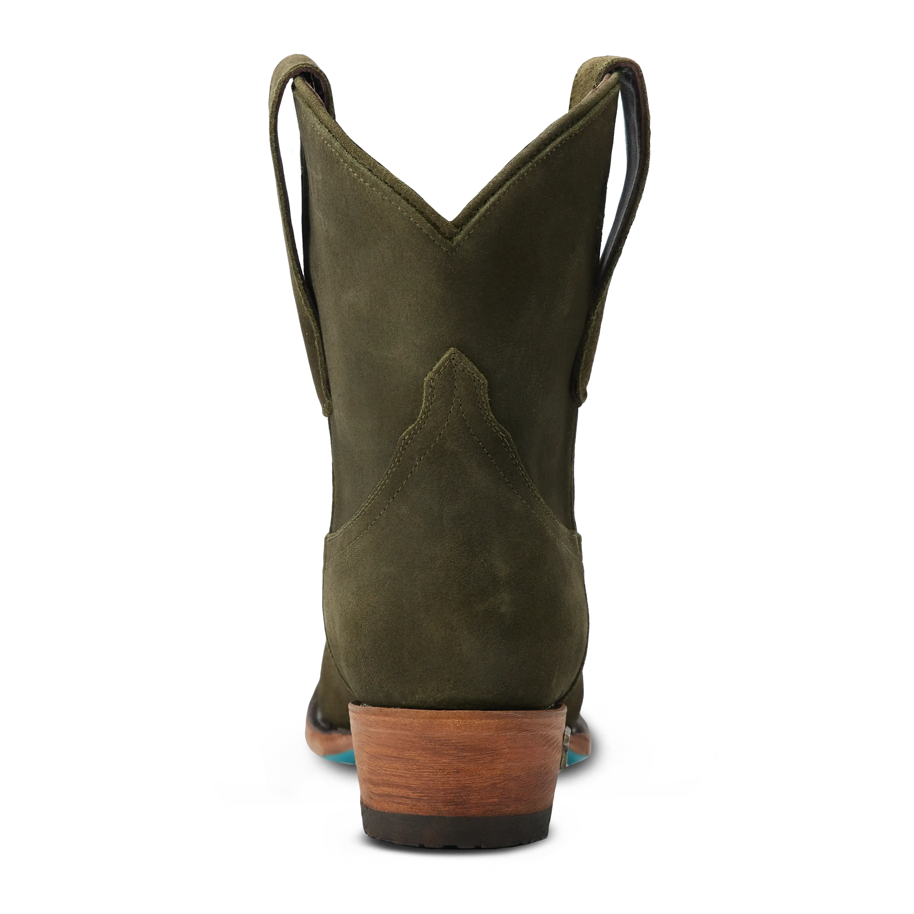 Emma Jane Bootie - Olive Suede
