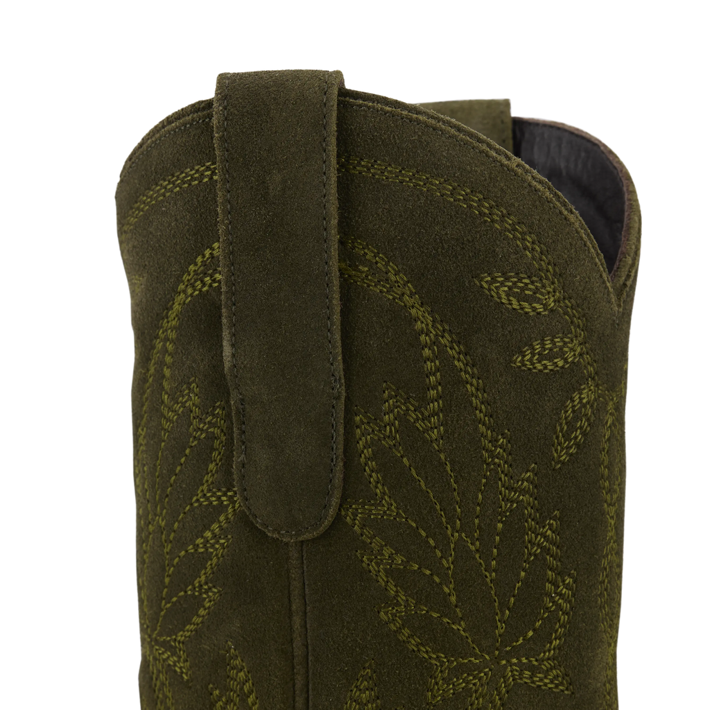 Sandaga Midi - Olive Suede