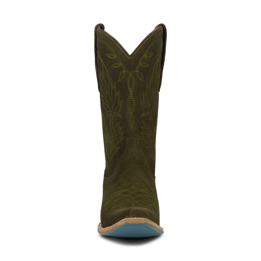 Sandaga Midi - Olive Suede