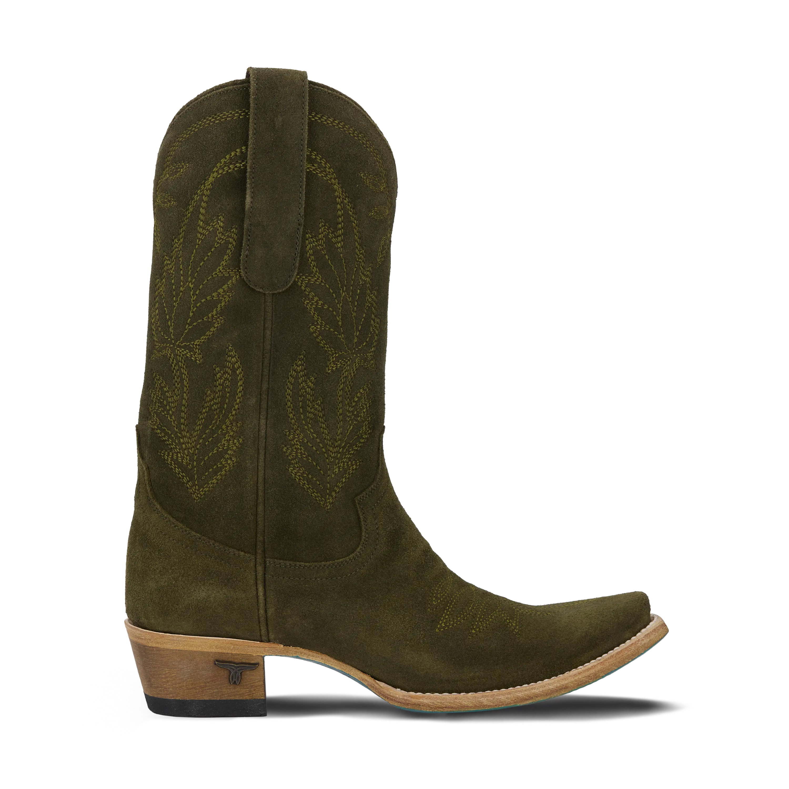 Sandaga Midi - Olive Suede