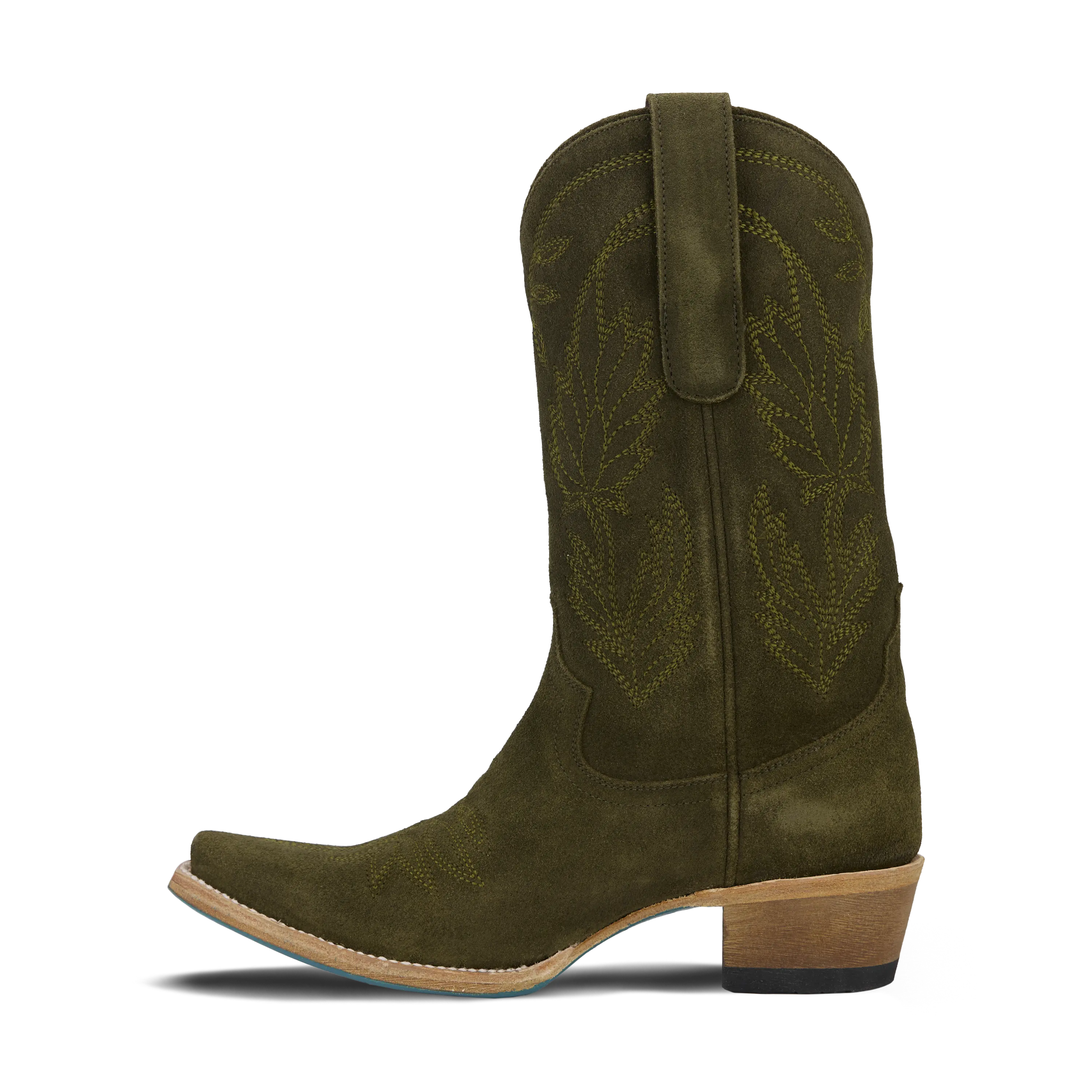 Sandaga Midi - Olive Suede