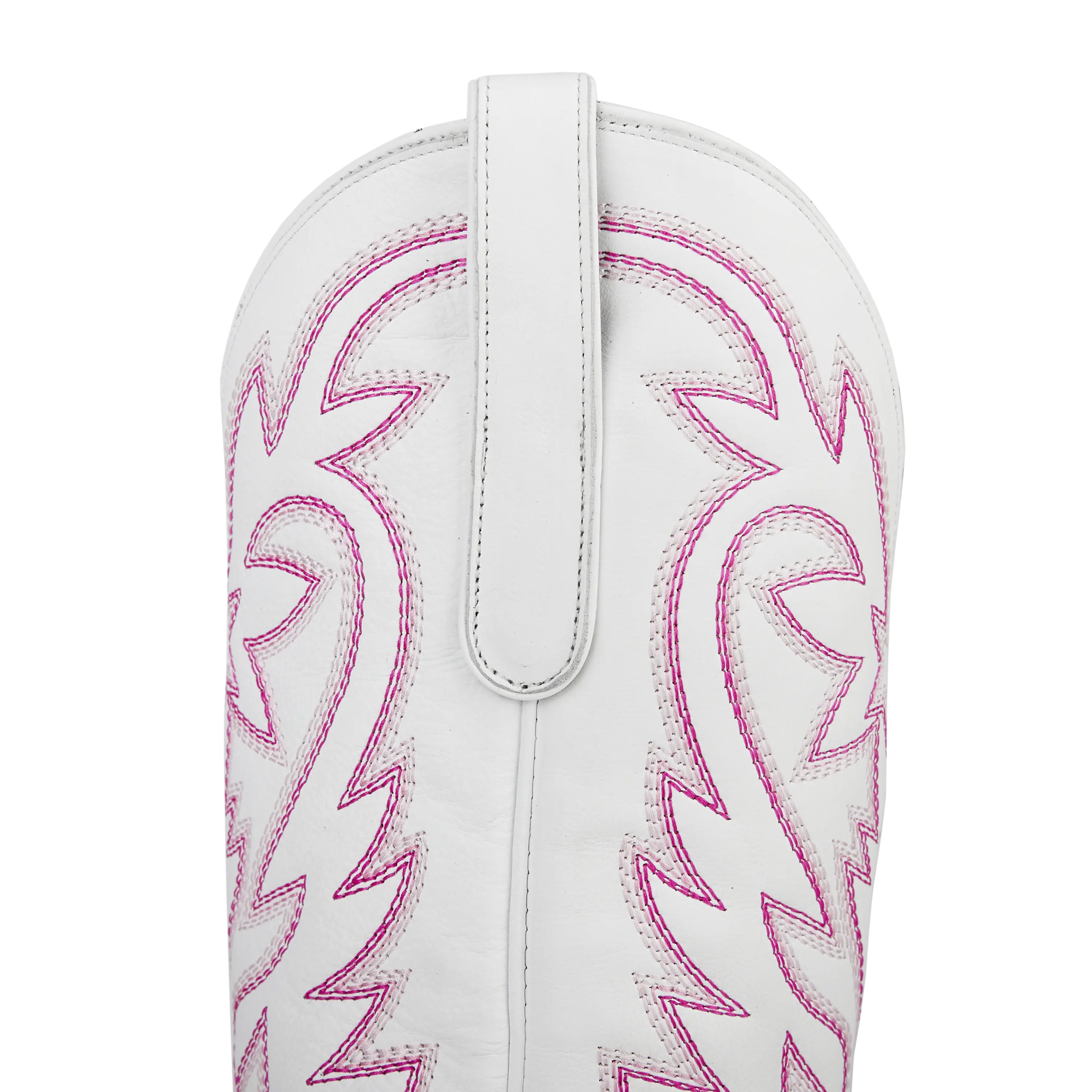 Smokeshow Boot - Matte White and Neon Pink