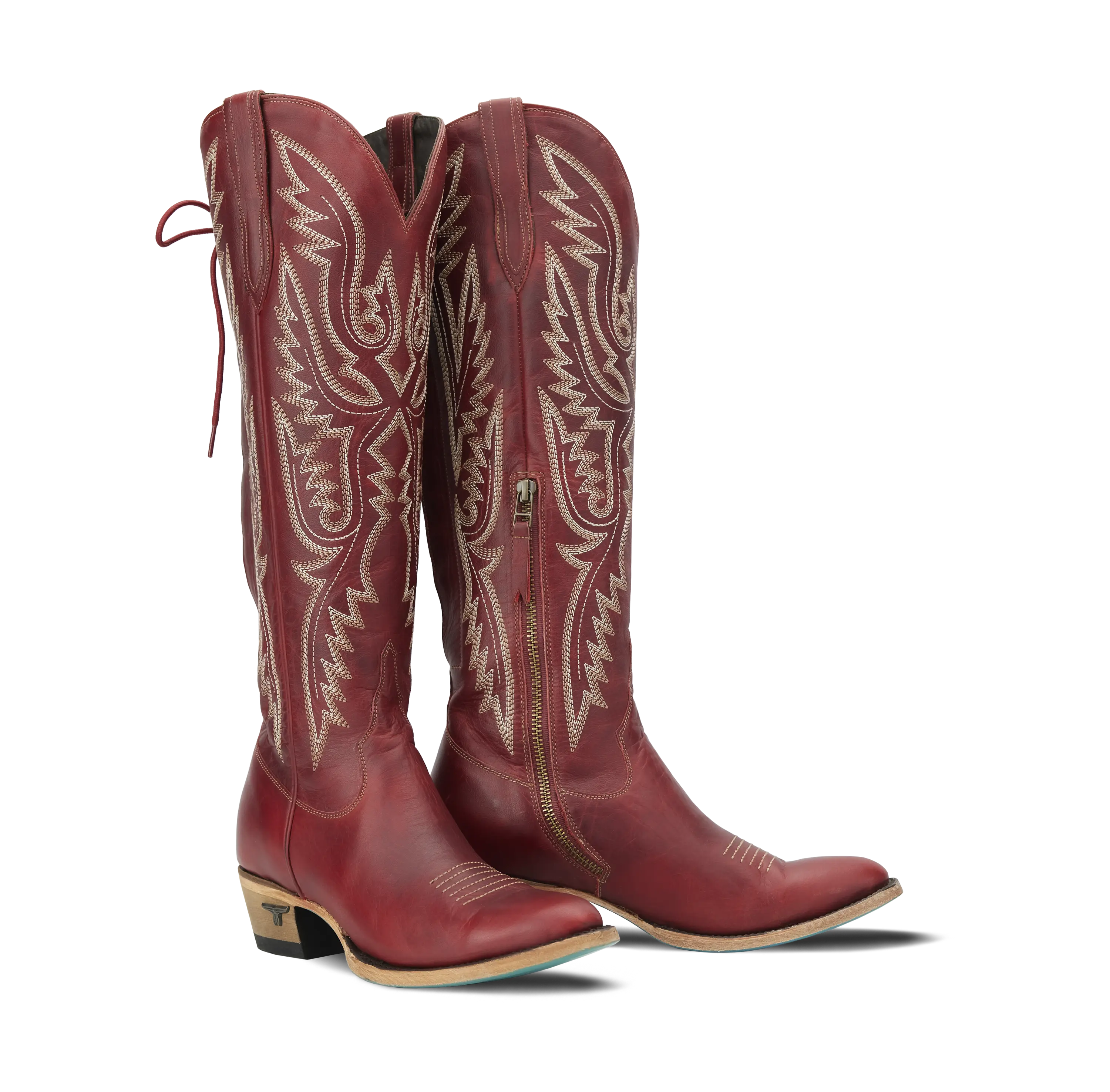 Monica Knee High Corset - Smoldering Ruby