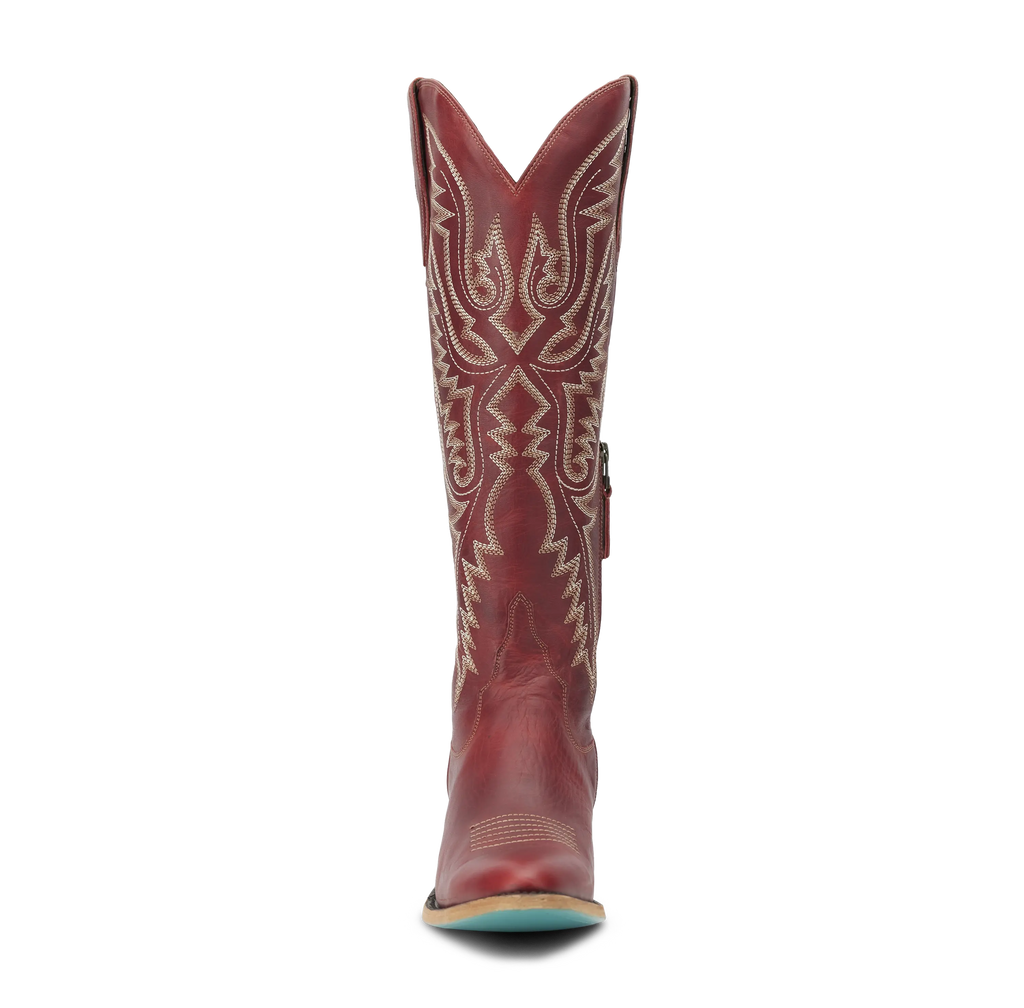 Monica Knee High Corset - Smoldering Ruby