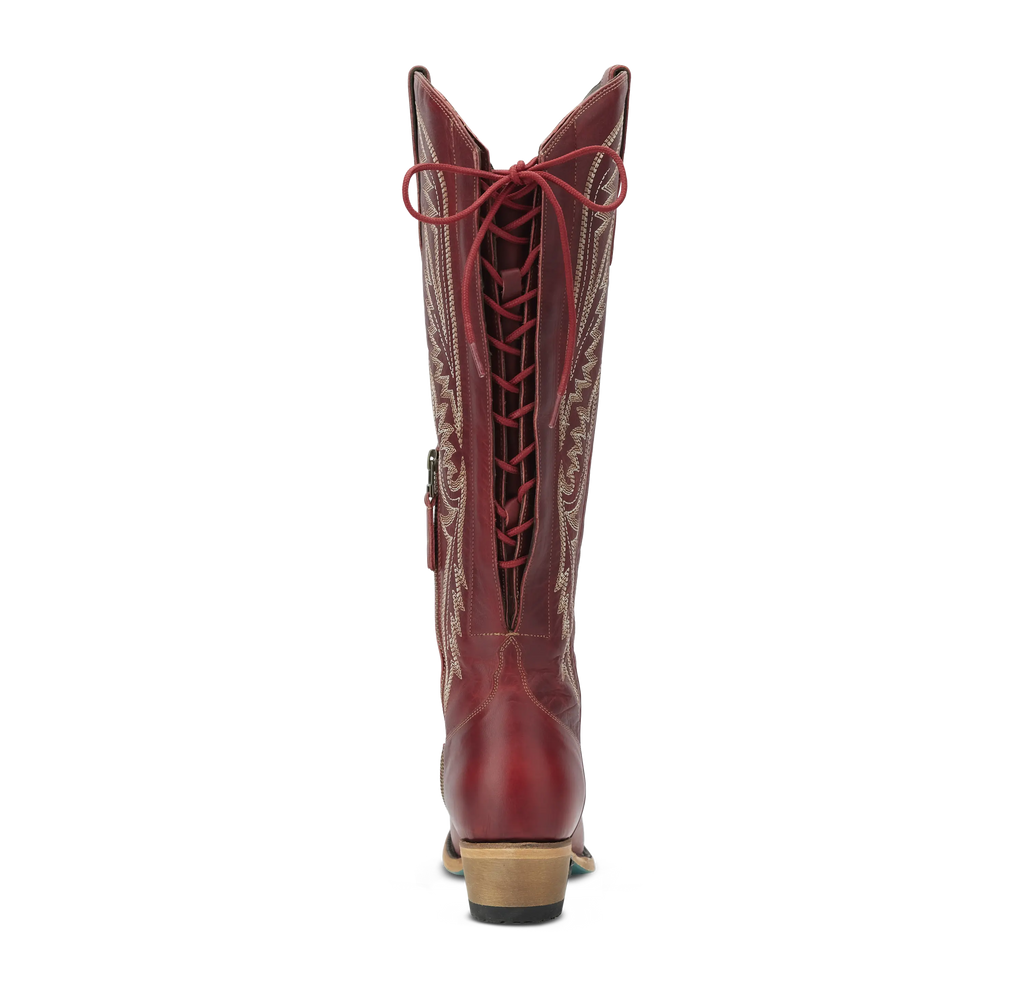 Monica Knee High Corset - Smoldering Ruby