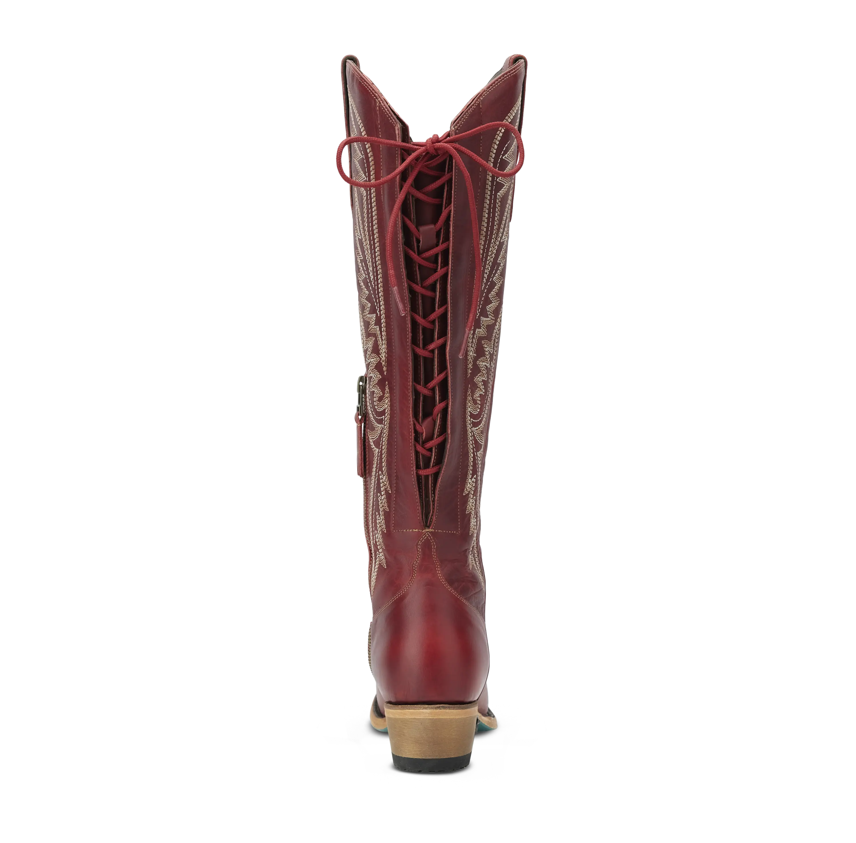 Monica Knee High Corset - Smoldering Ruby