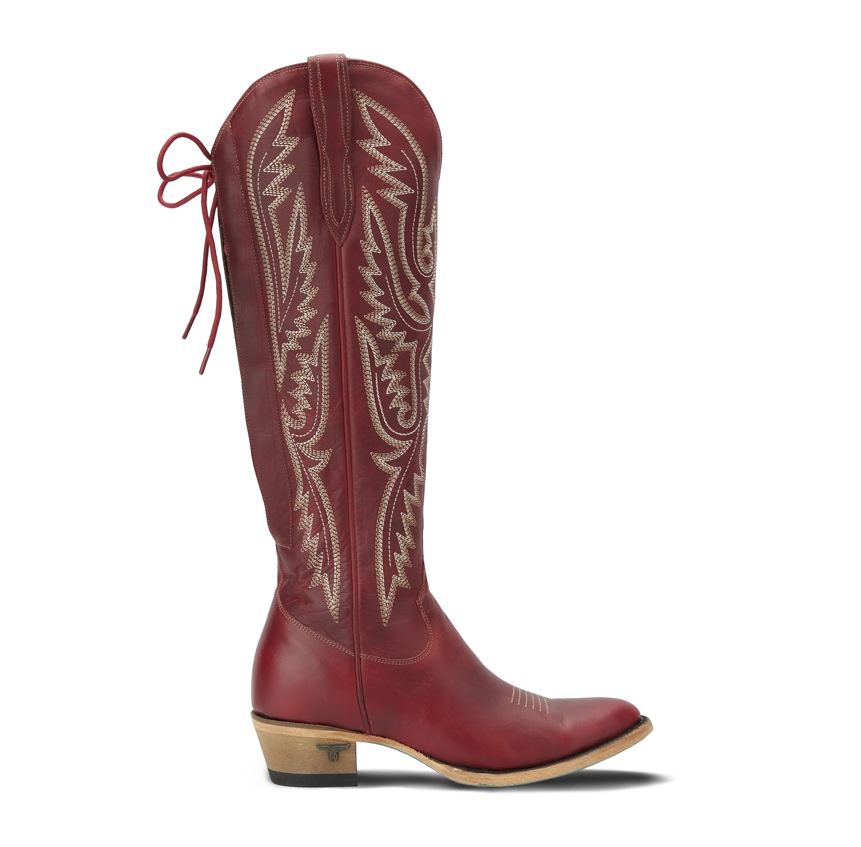 Monica Knee High Corset - Smoldering Ruby