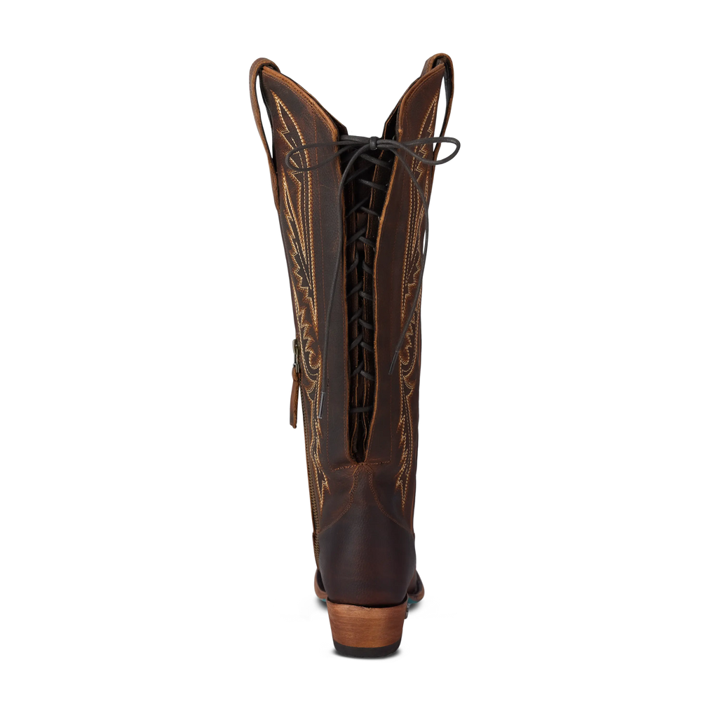Monica Knee High Corset - Cognac **Final Sale**