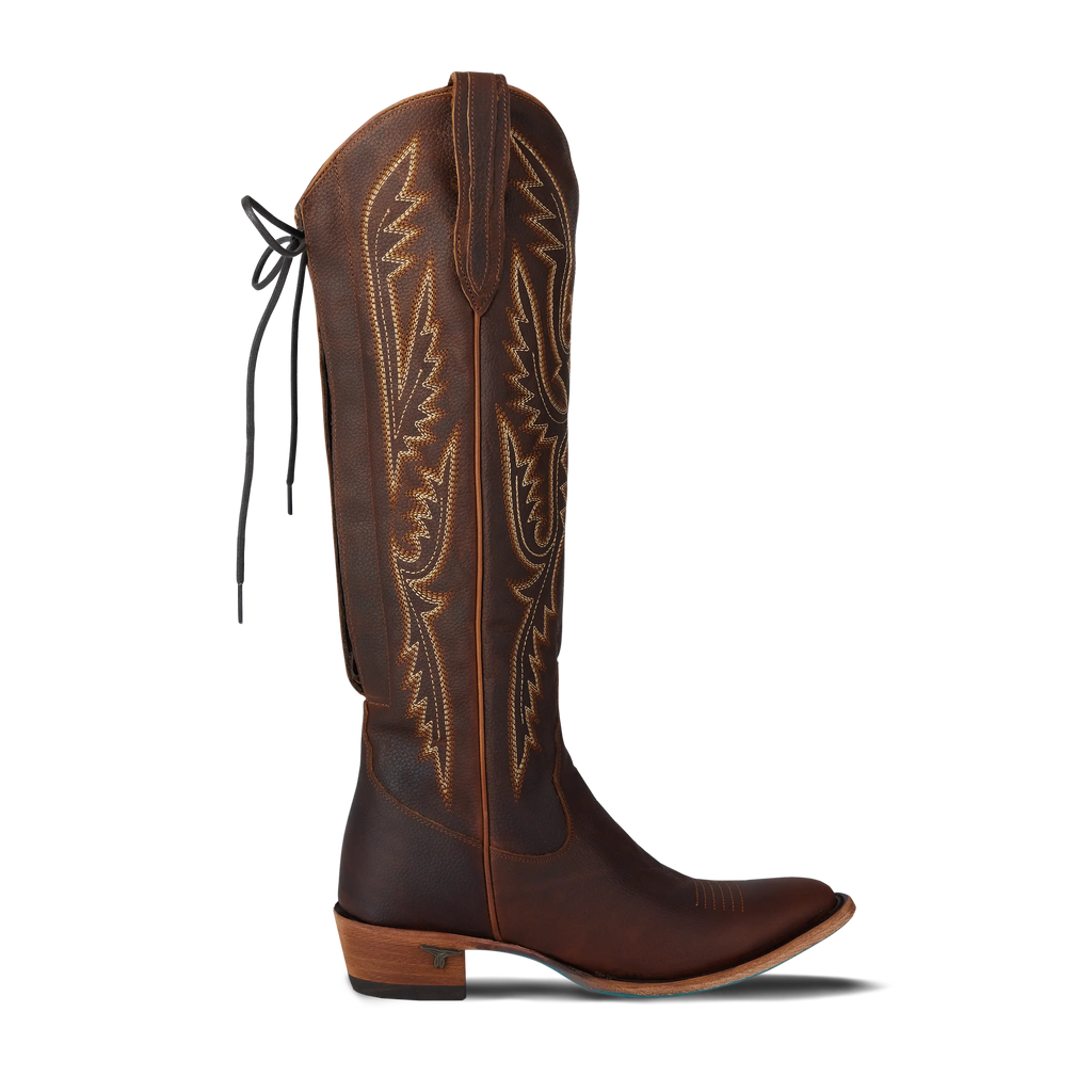 Monica Knee High Corset - Cognac **Final Sale**