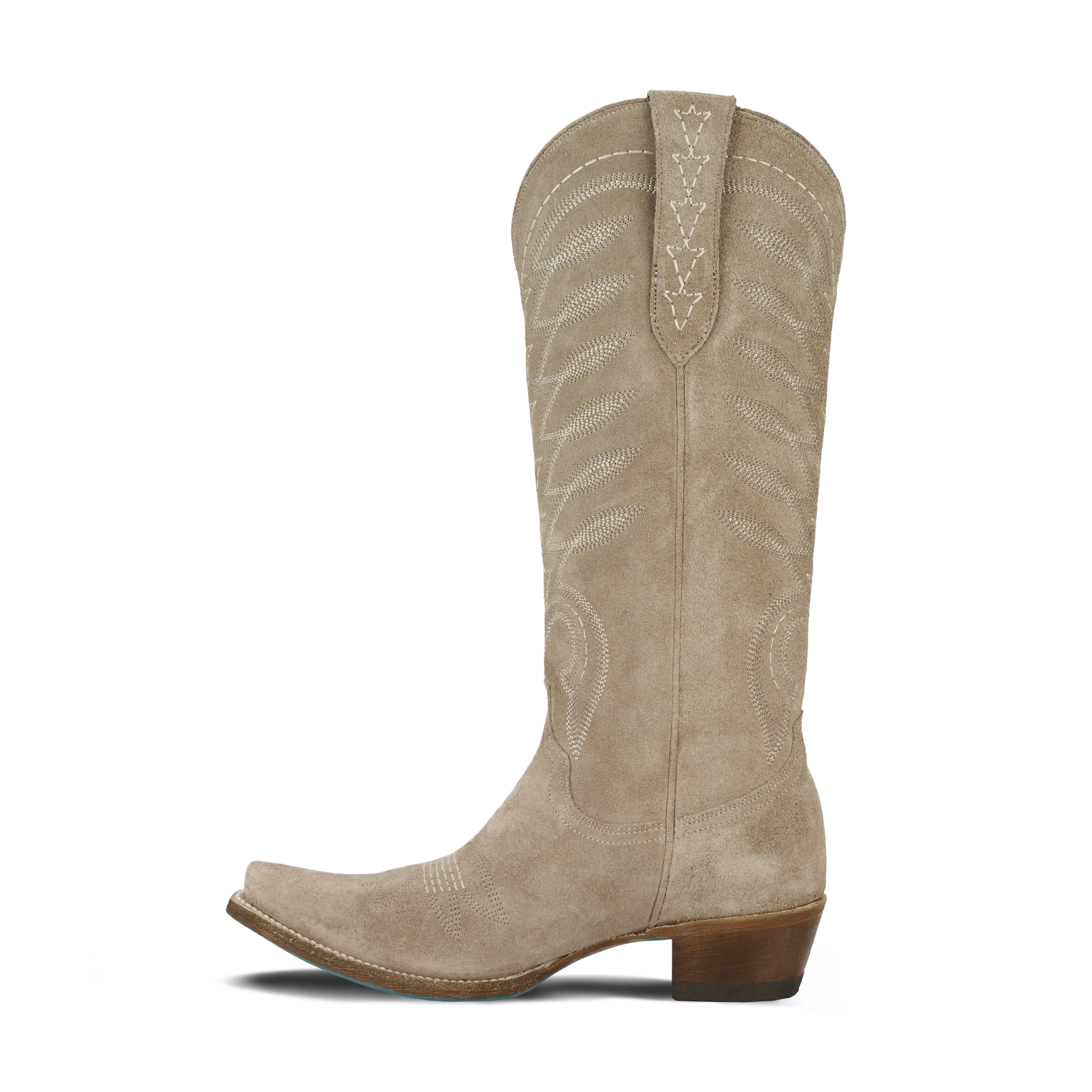 Squash Blossom Boot - Latte Suede