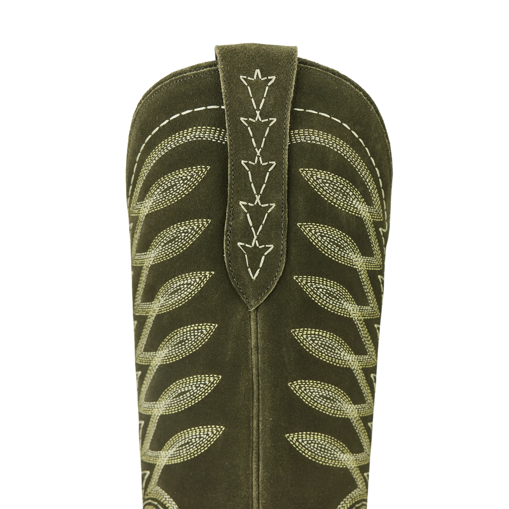 Squash Blossom Boot - Olive Suede
