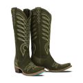 Squash Blossom Boot - Olive Suede