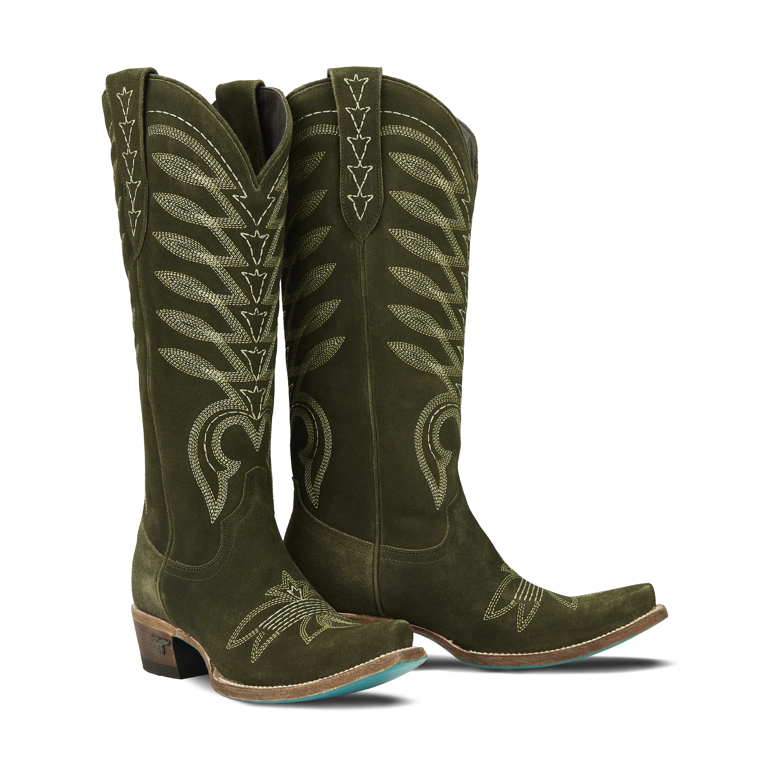 Squash Blossom Boot - Olive Suede