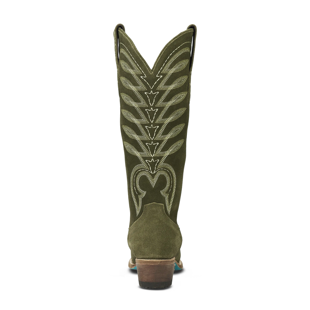 Squash Blossom Boot - Olive Suede
