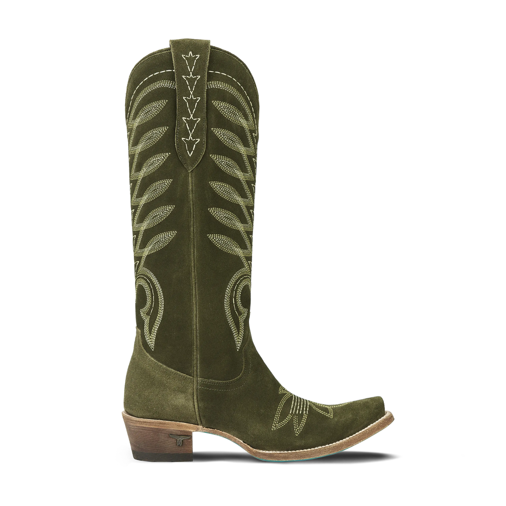 Squash Blossom Boot - Olive Suede