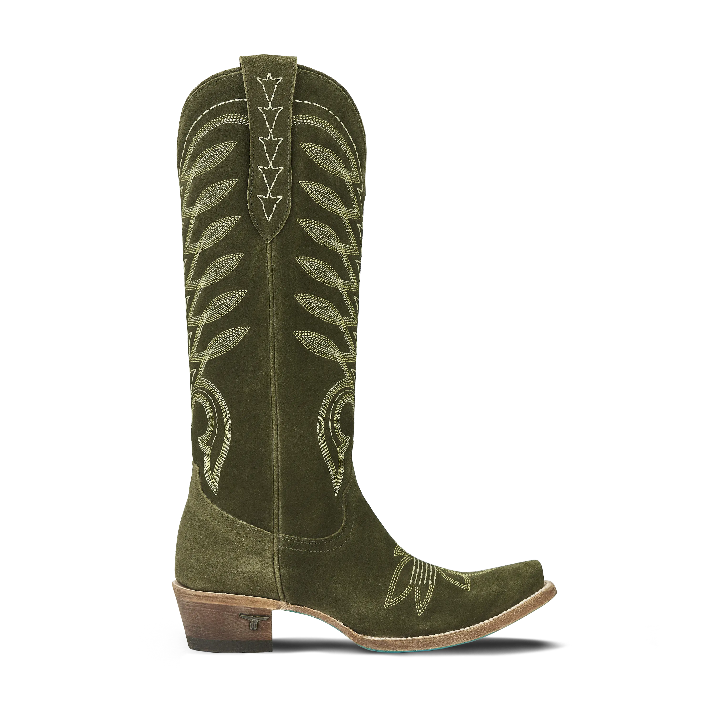 Squash Blossom Boot - Olive Suede