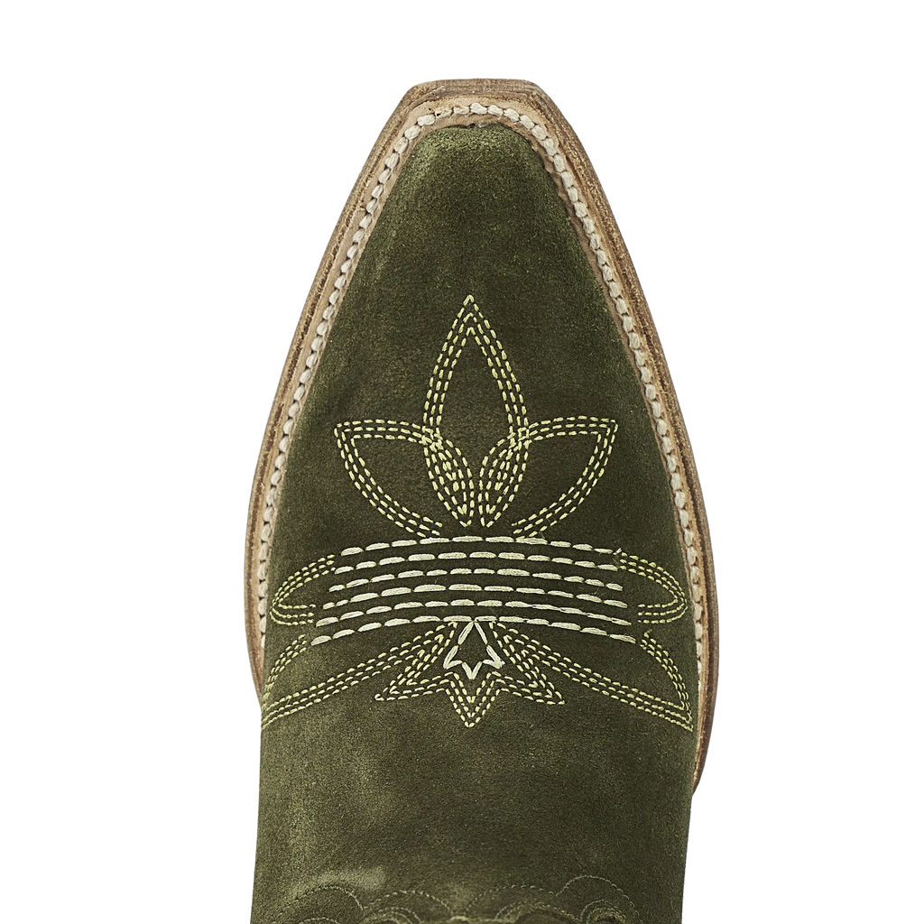 Squash Blossom Boot - Olive Suede