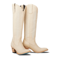 Jentry Knee High Boot - Pale Ivory