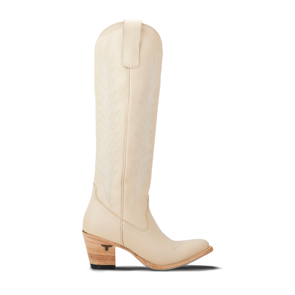 Jentry Knee High Boot - Pale Ivory