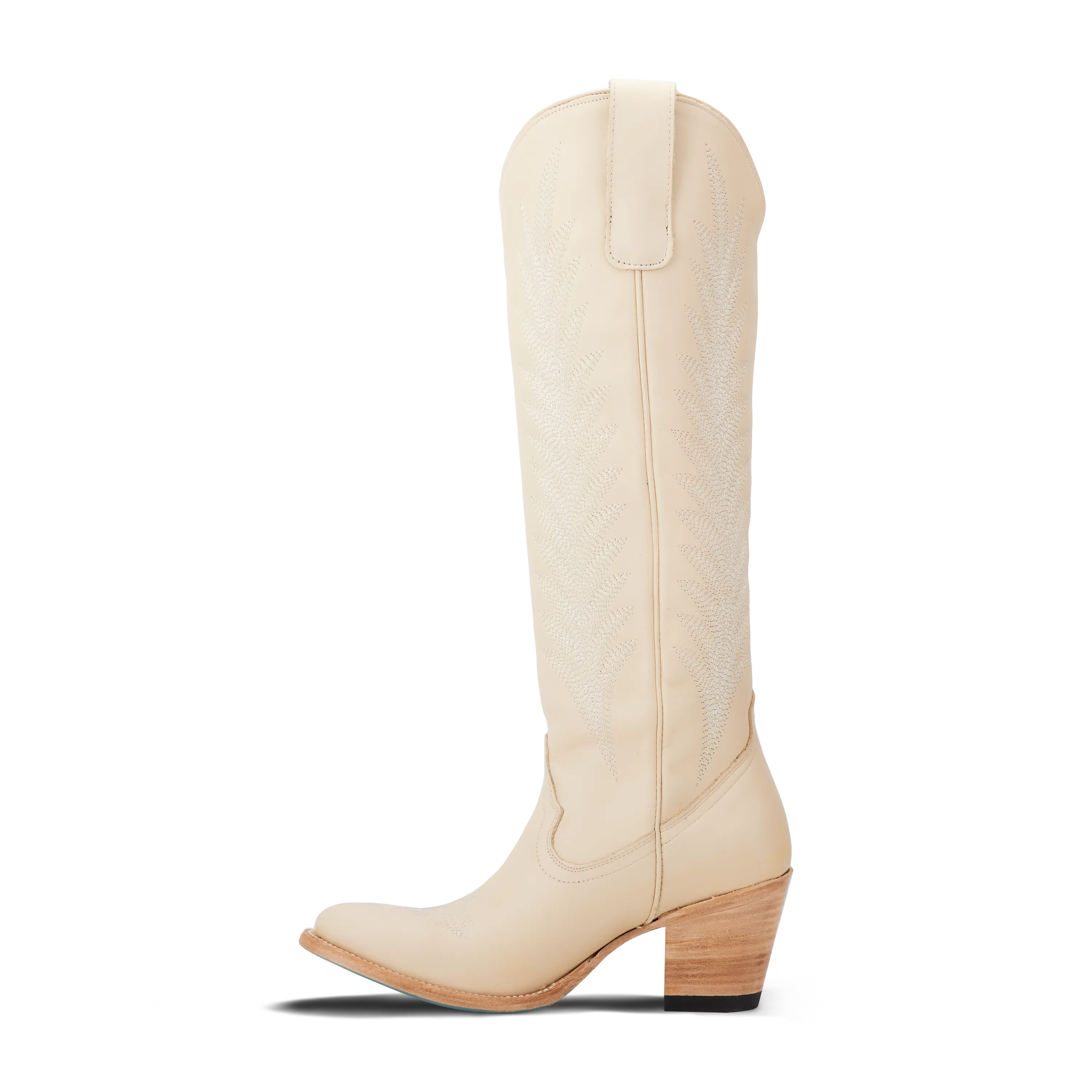 Jentry Knee High Boot - Pale Ivory