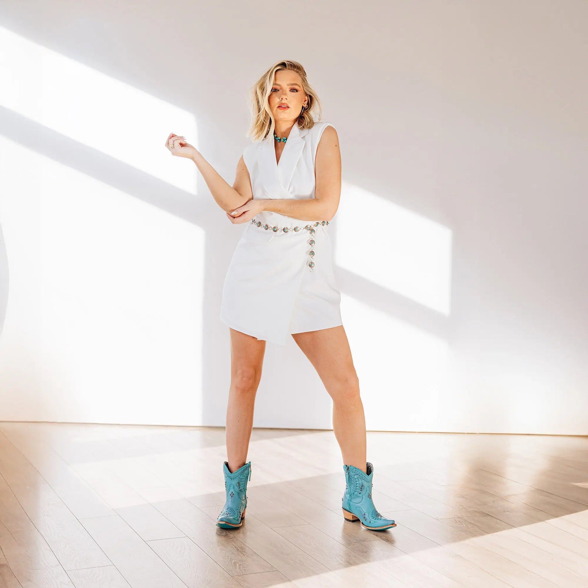 Cossette Bootie - Turquoise Blaze **Final Sale**