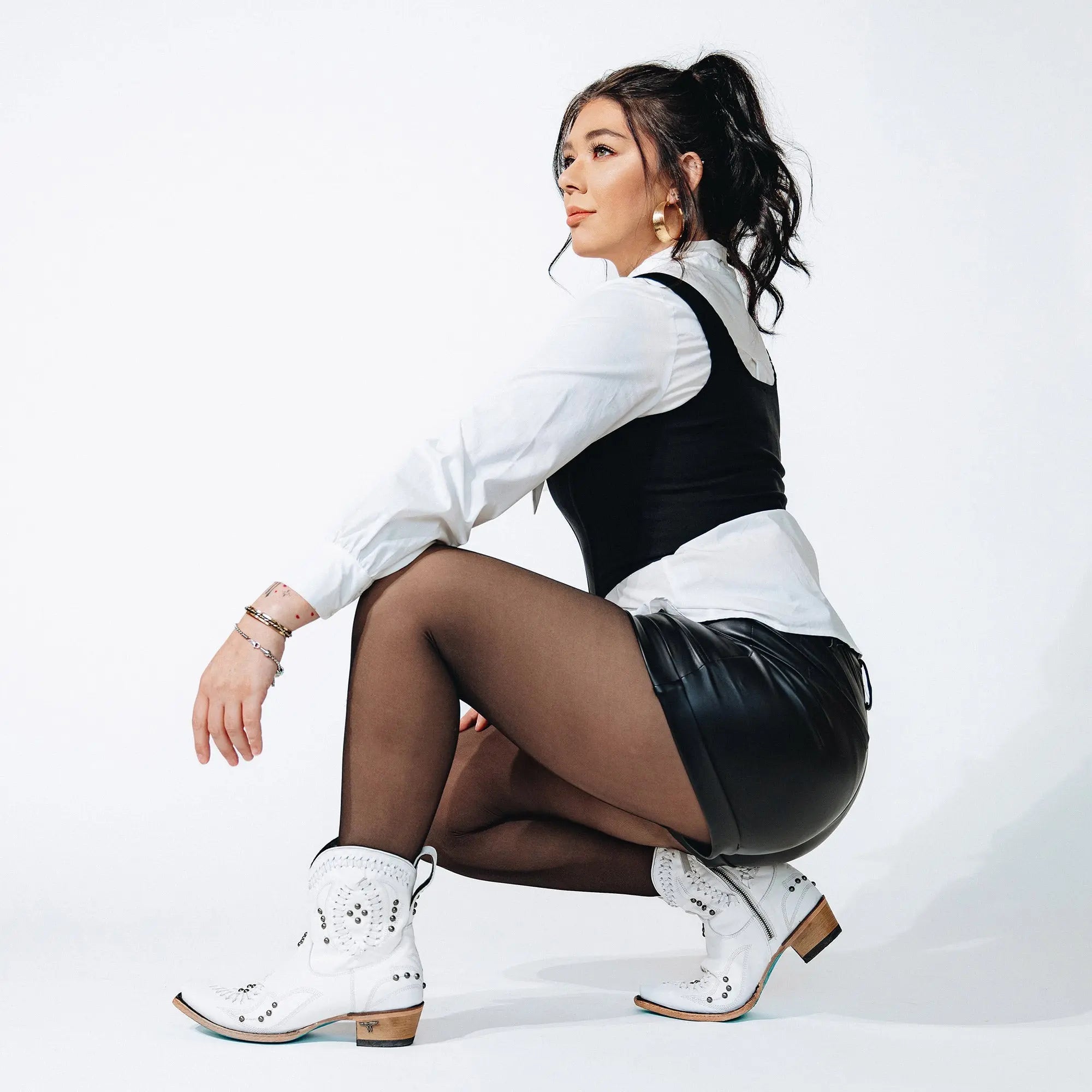 Cossette Bootie - Matte White **Final Sale**