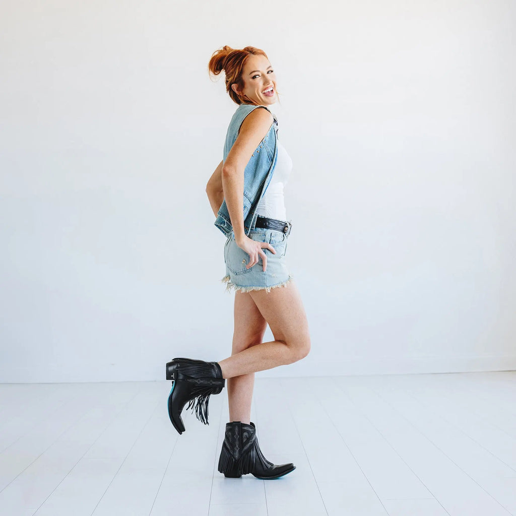 Senita Falls Bootie - Jet Black **Final Sale**