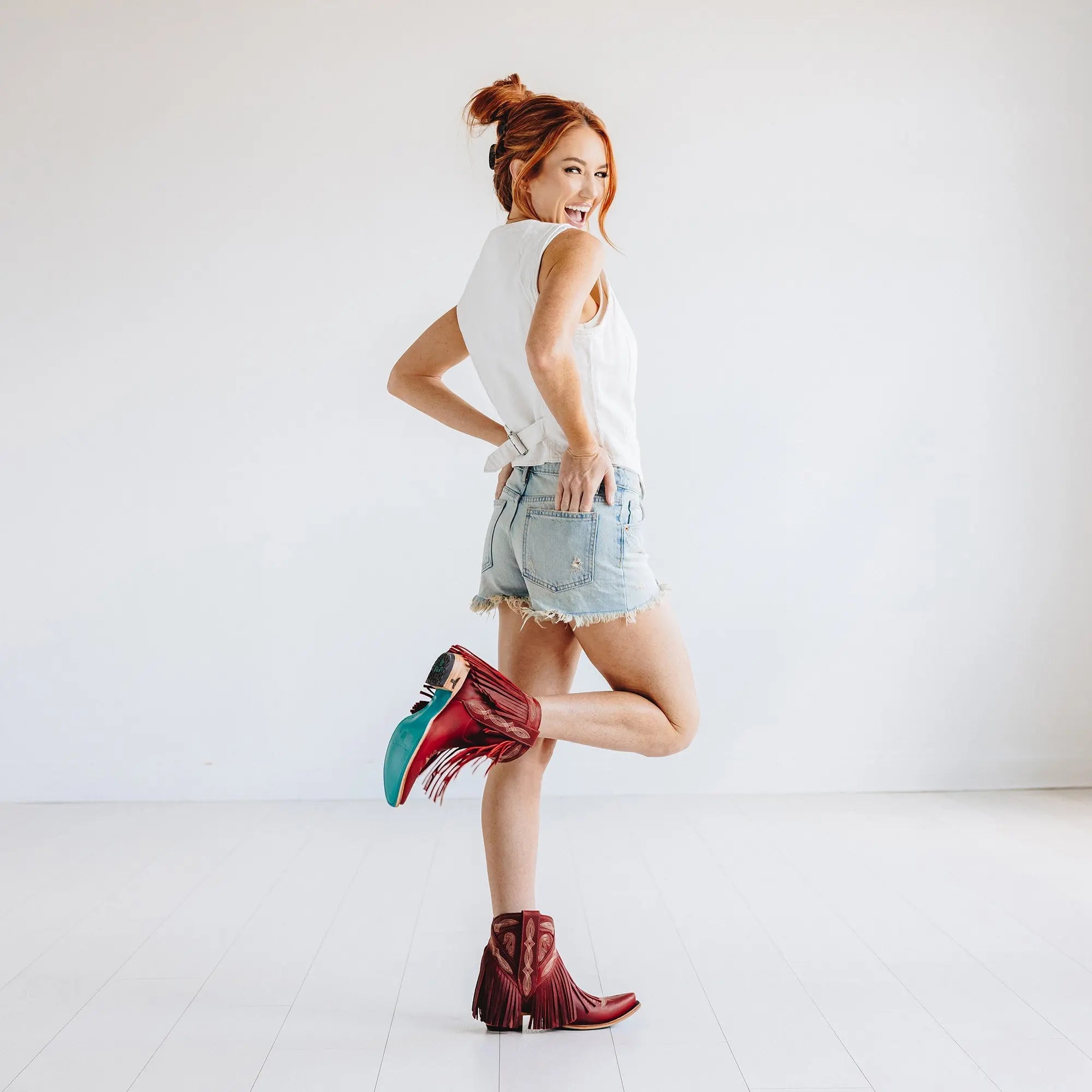 Senita Falls Bootie - Smoldering Ruby **Final Sale**