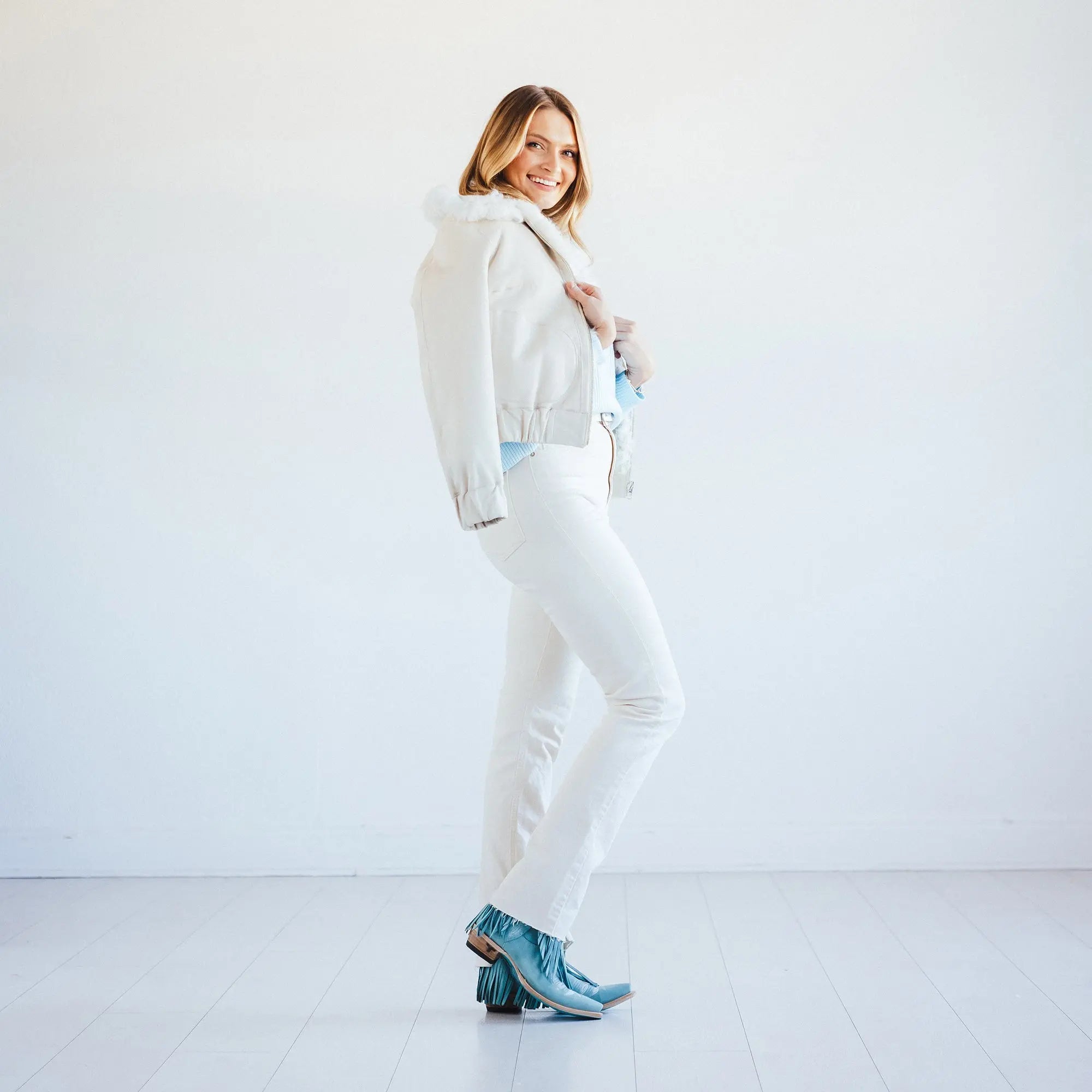 Senita Falls Bootie - Powder Blue **Final Sale**
