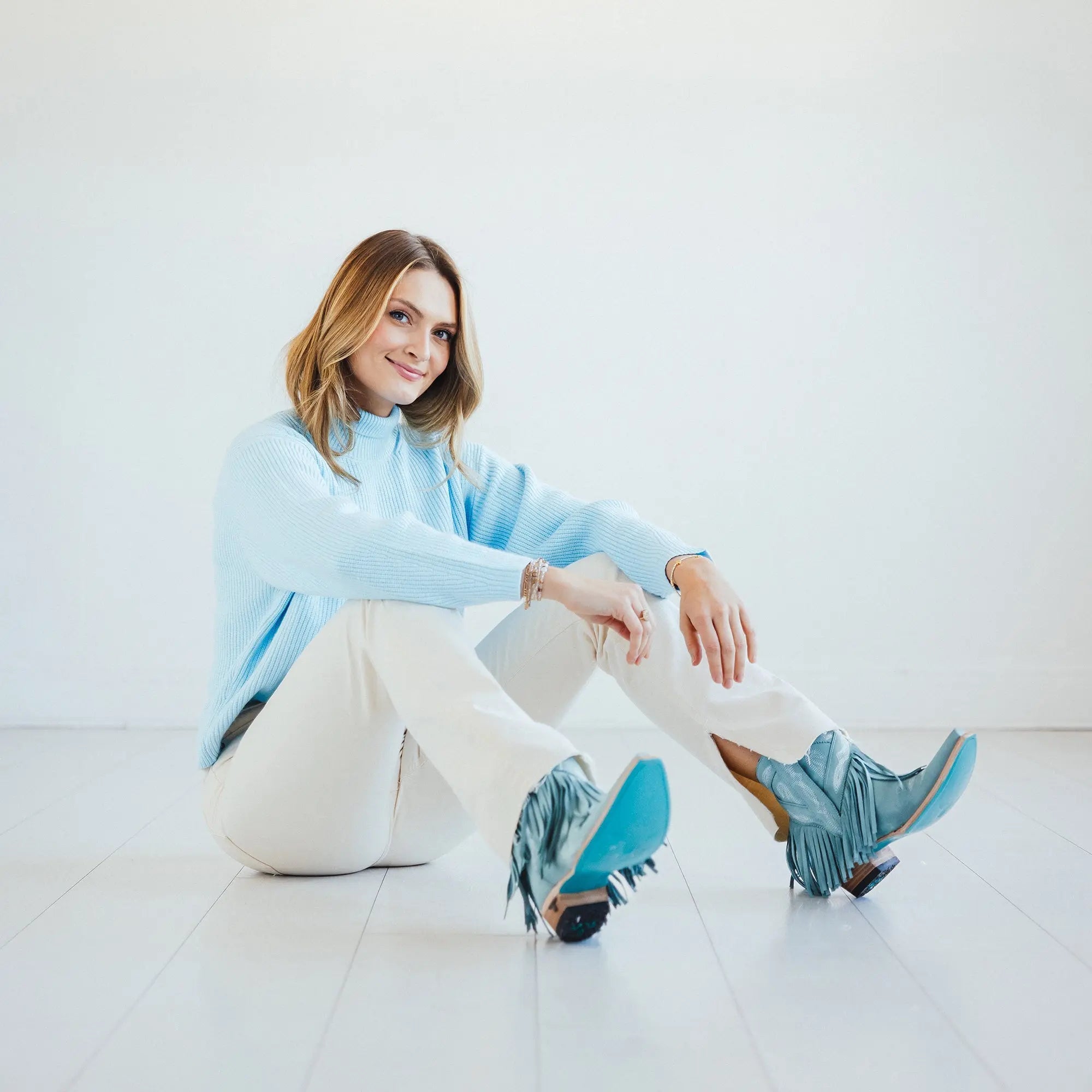 Senita Falls Bootie - Powder Blue **Final Sale**