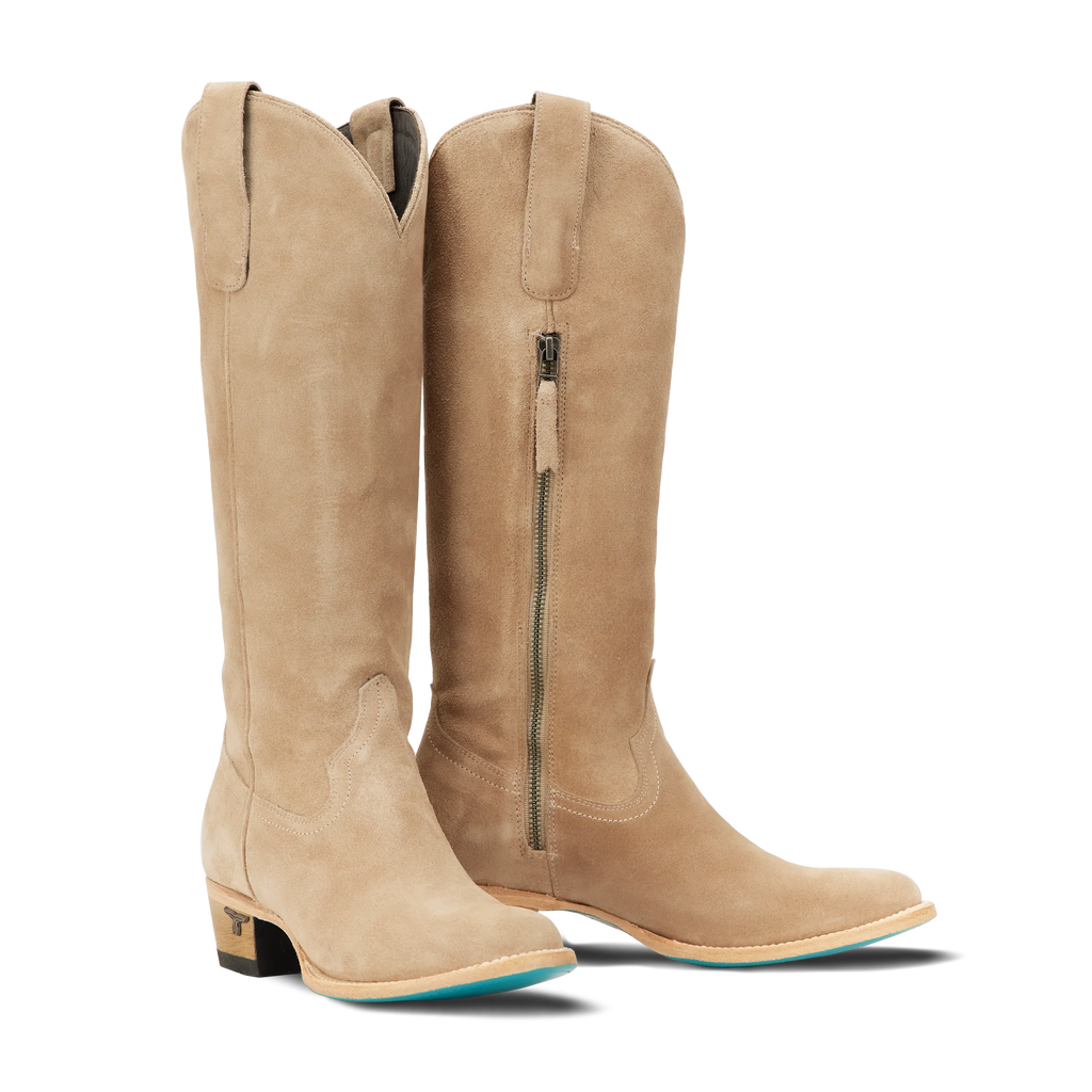 Plain Jane Boot - Latte Suede
