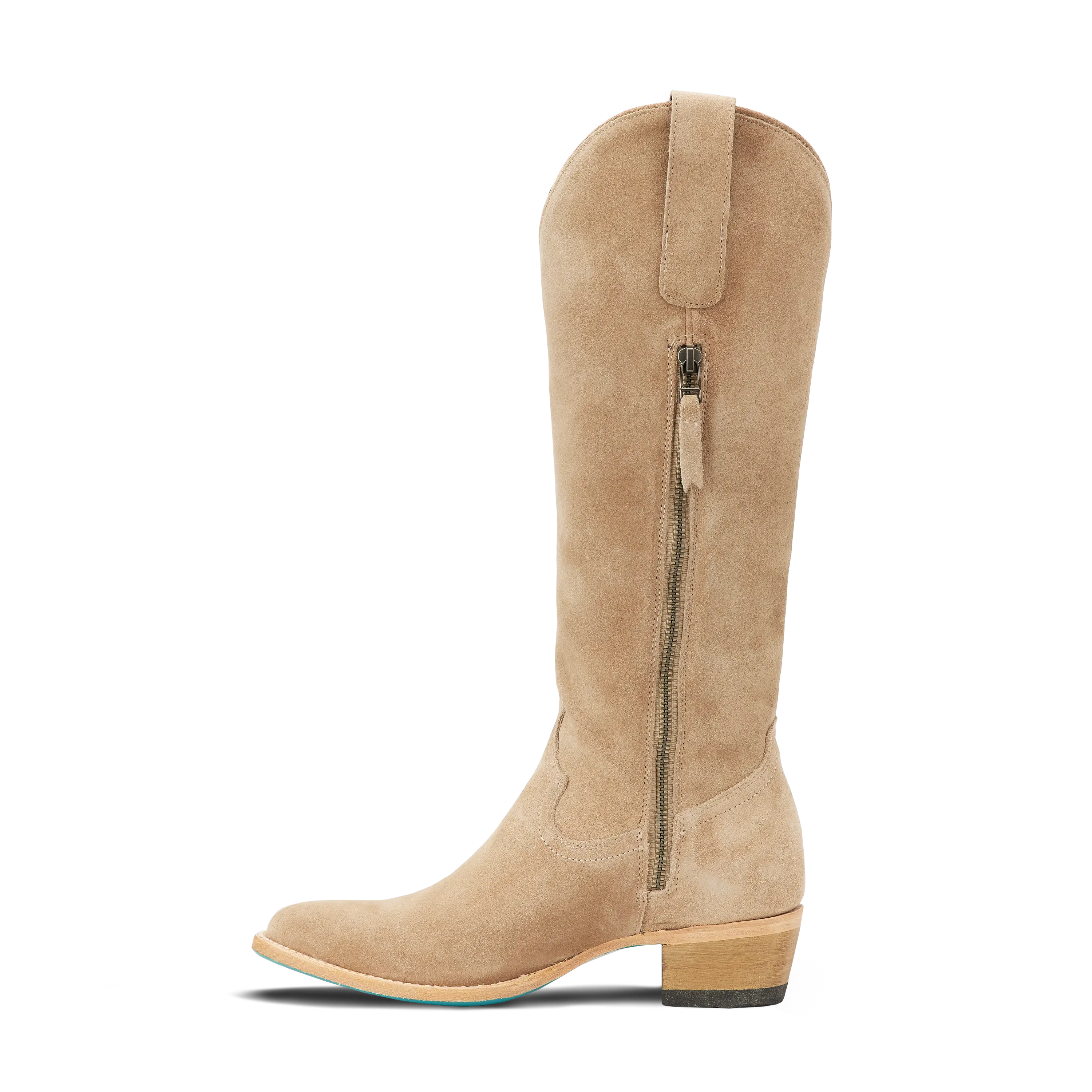 Plain Jane Boot - Latte Suede