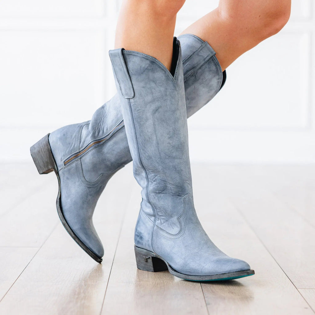 Plain Jane Boot - Washed Denim