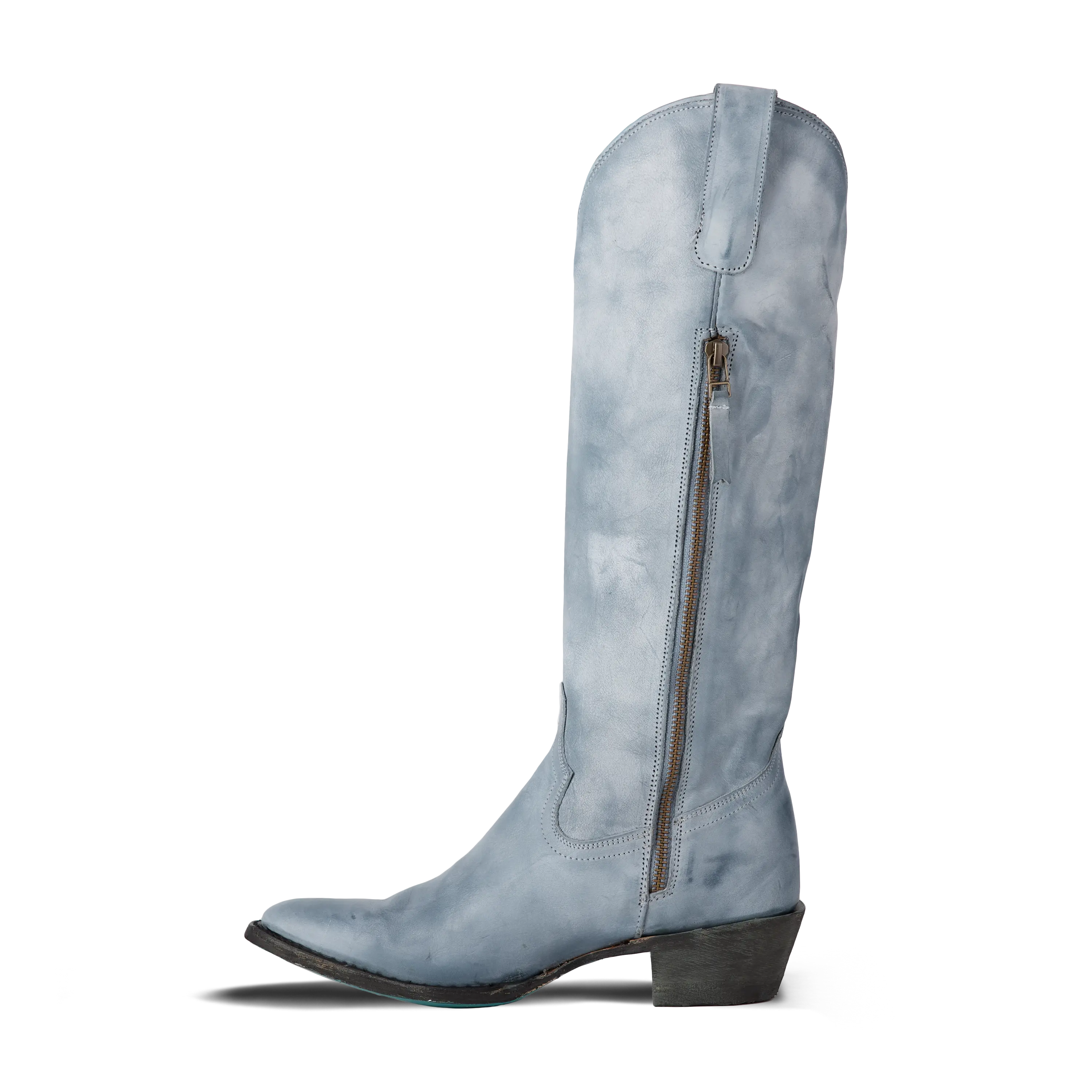 Plain Jane Boot - Washed Denim