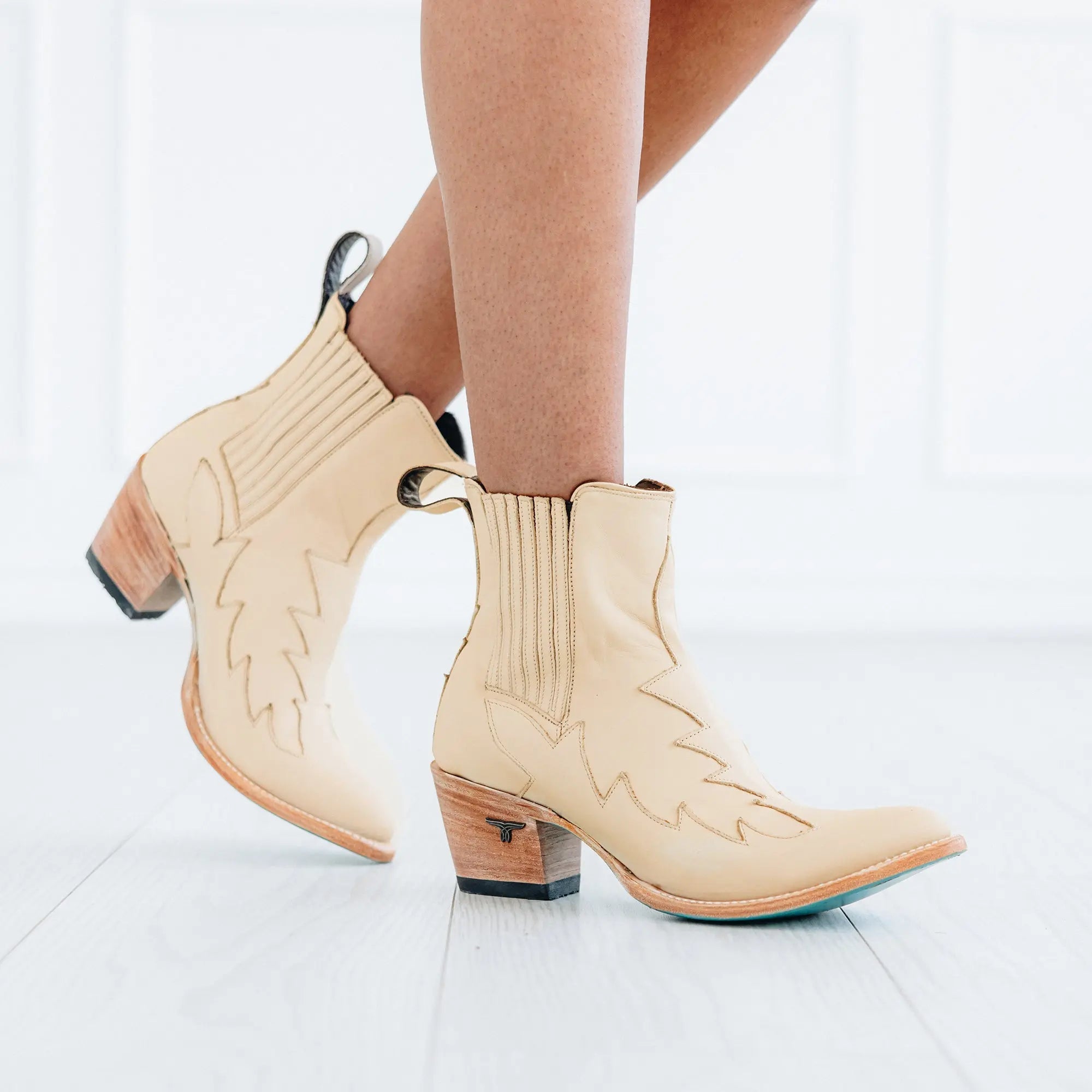 Western Chelsea Bootie - Pale Ivory **Final Sale**