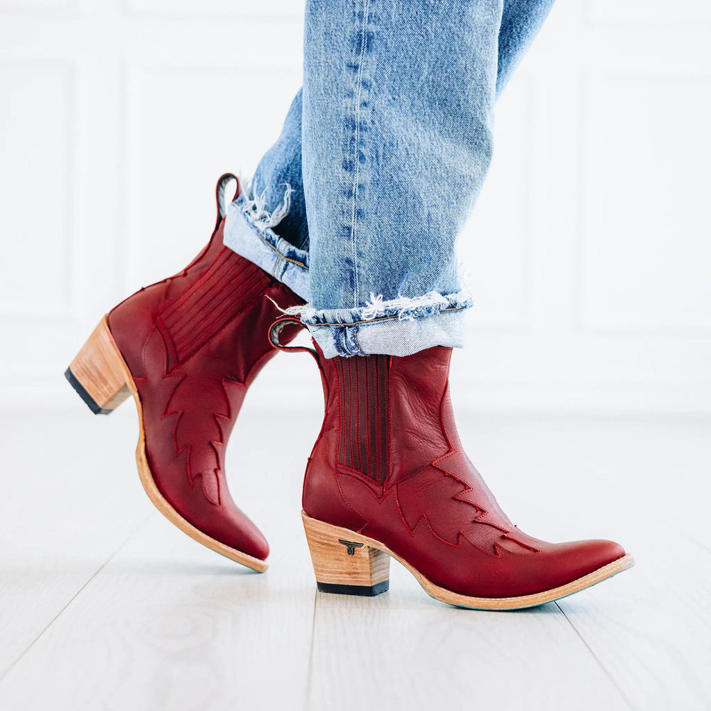 Western Chelsea Bootie - Smoldering Ruby **Final Sale**