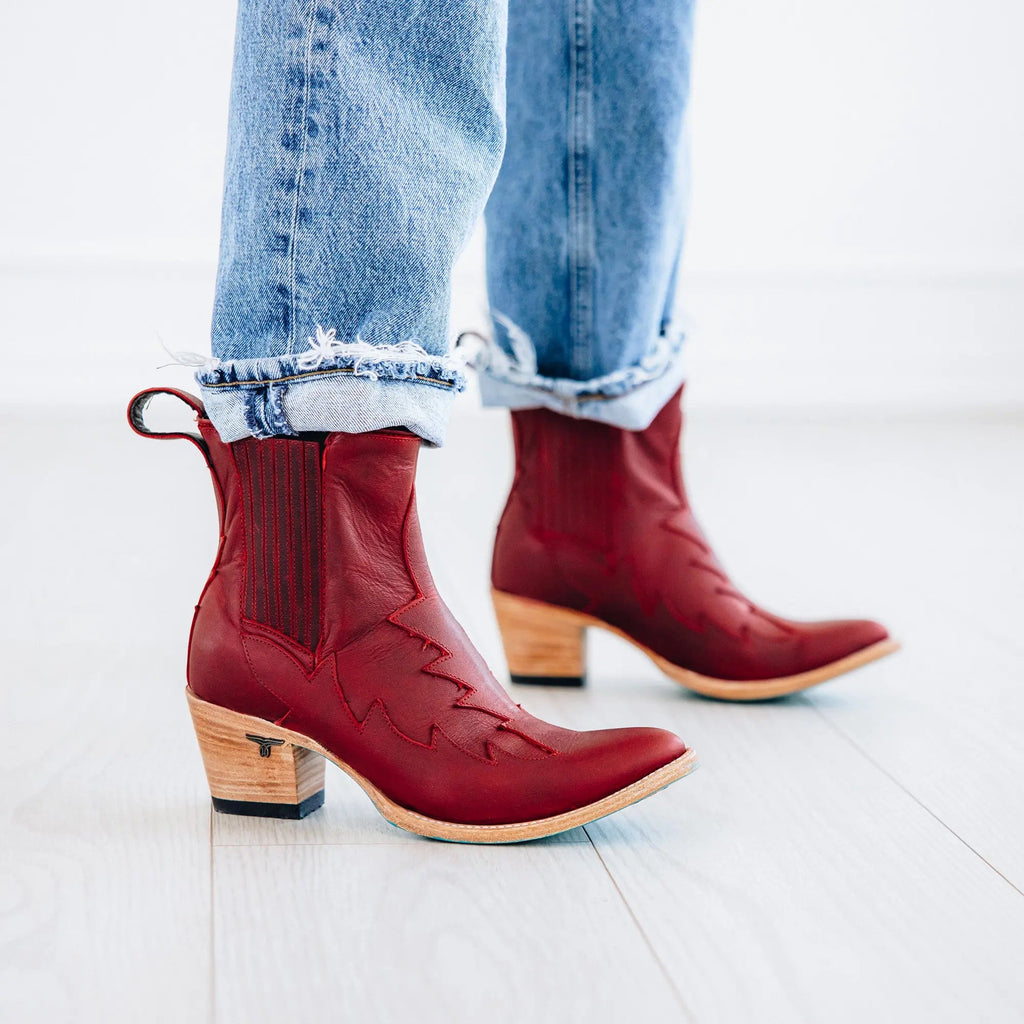 Western Chelsea Bootie - Smoldering Ruby **Final Sale**