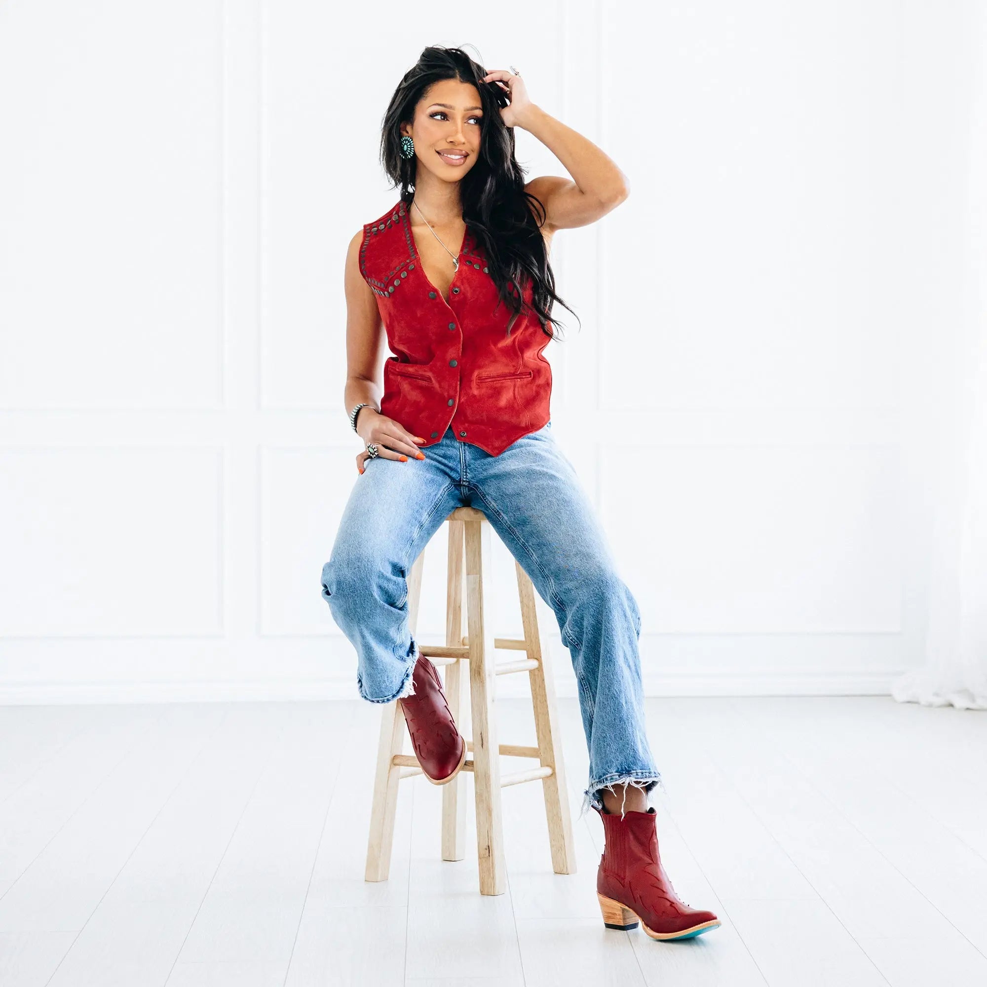 Western Chelsea Bootie - Smoldering Ruby **Final Sale**