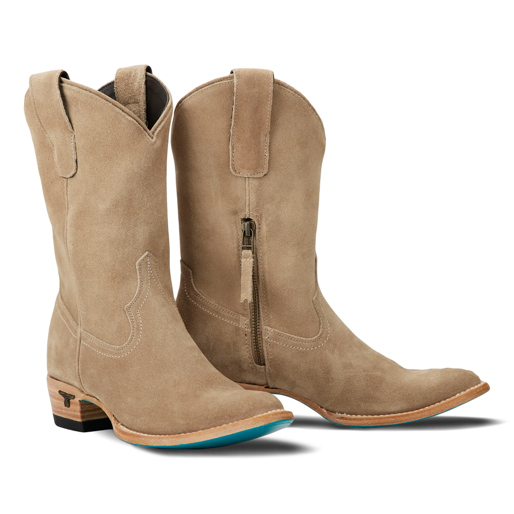 Plain Jane Midi - Latte Suede