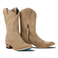Plain Jane Midi - Latte Suede
