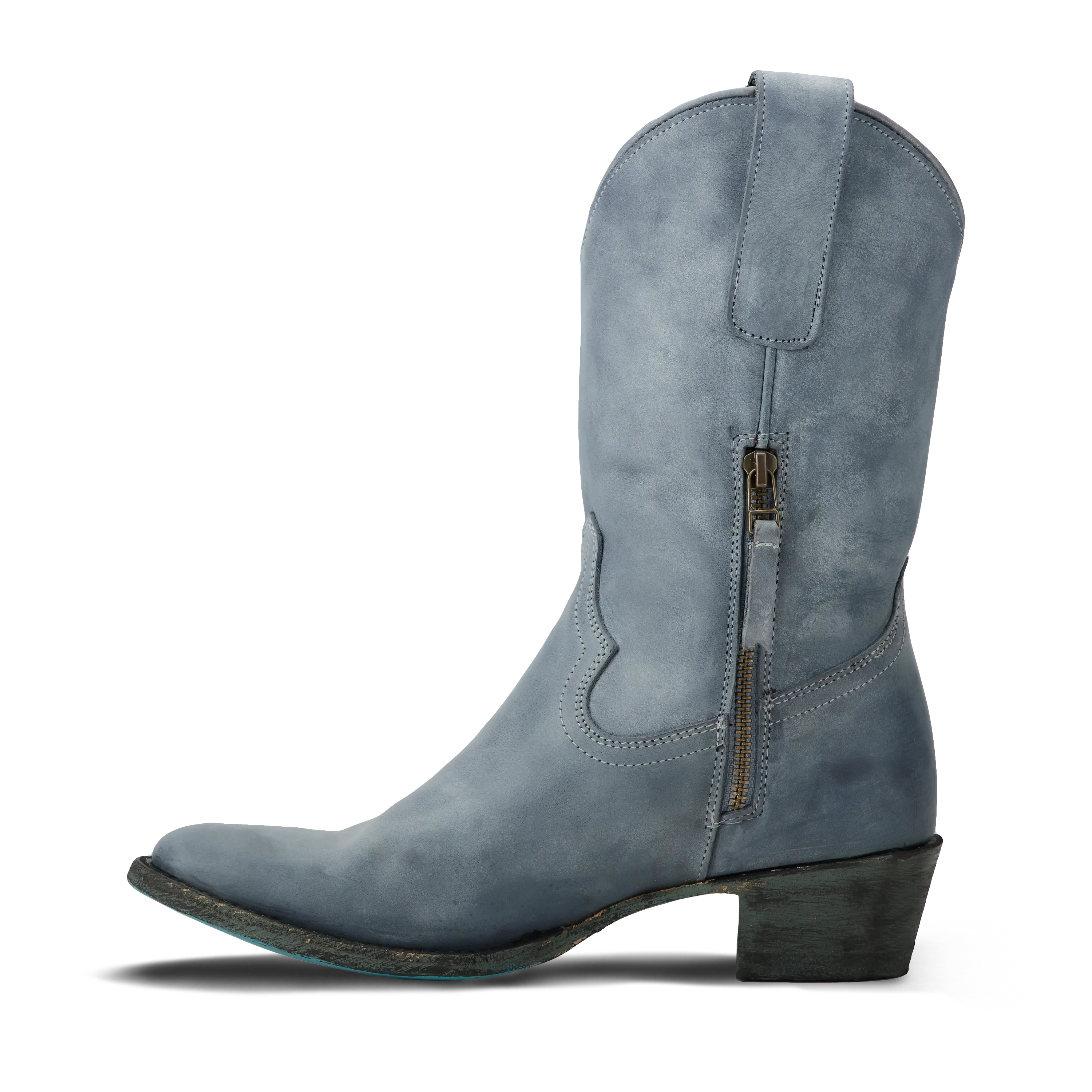 Plain Jane Midi - Washed Denim