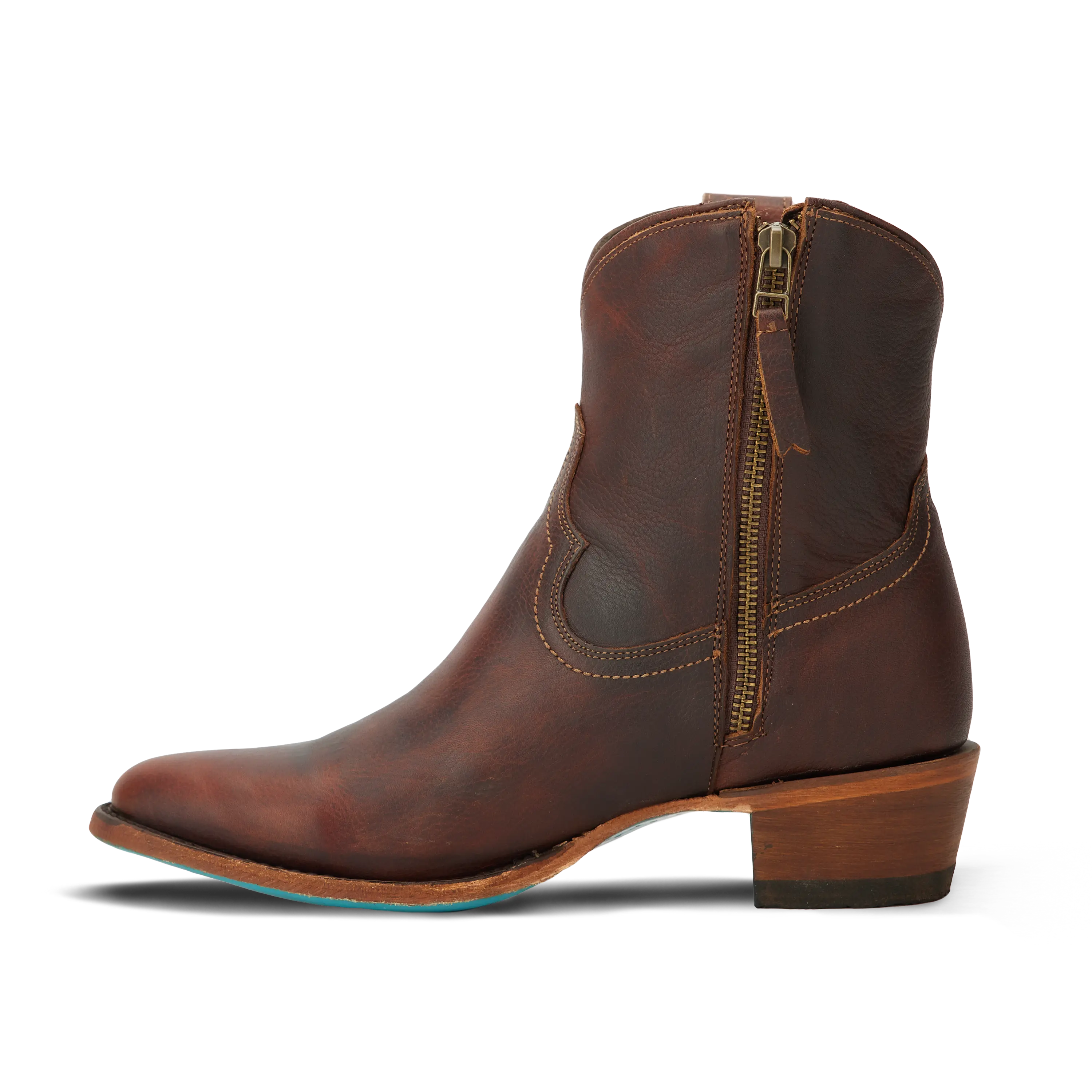 Plain Jane Bootie - Cognac