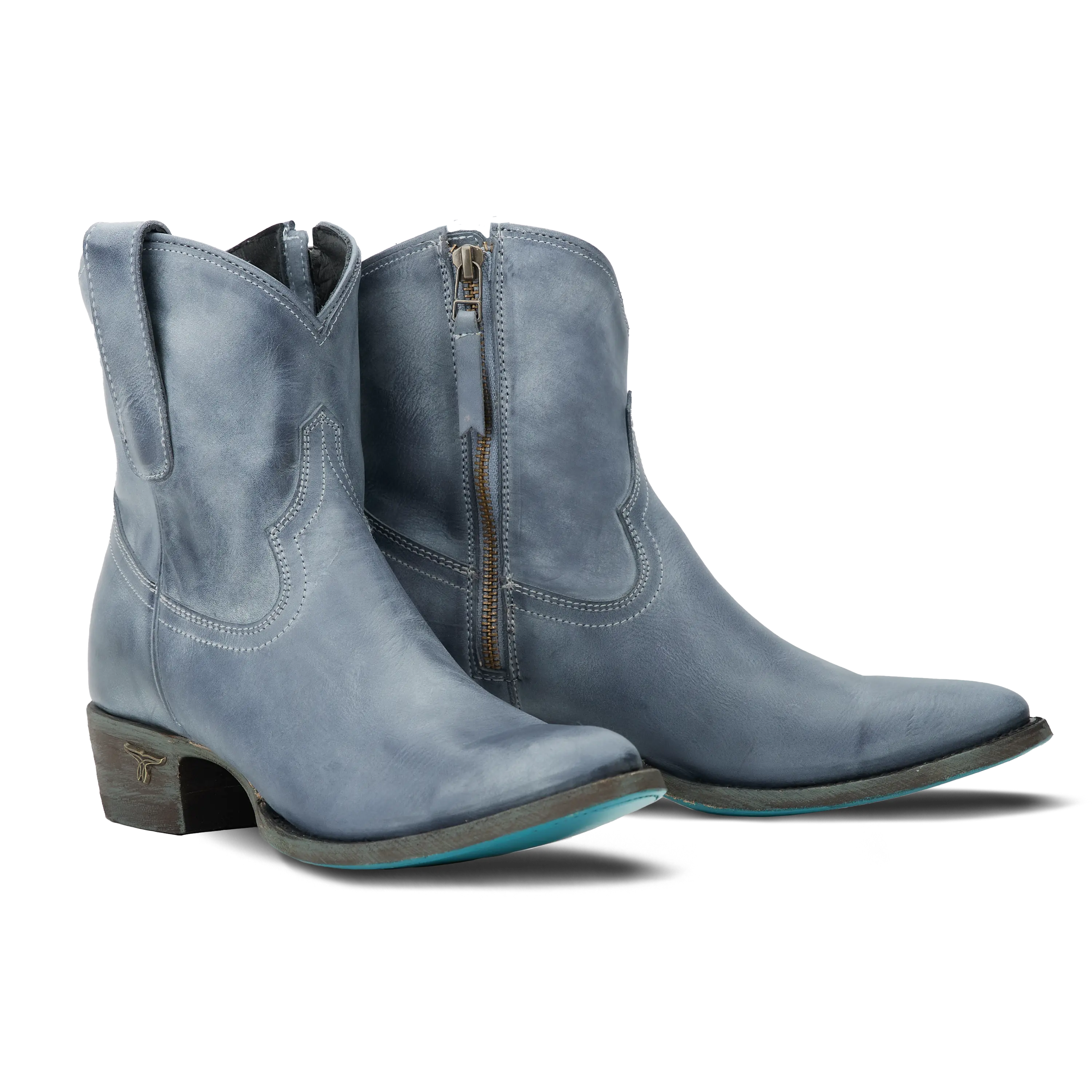 Plain Jane Bootie - Washed Denim