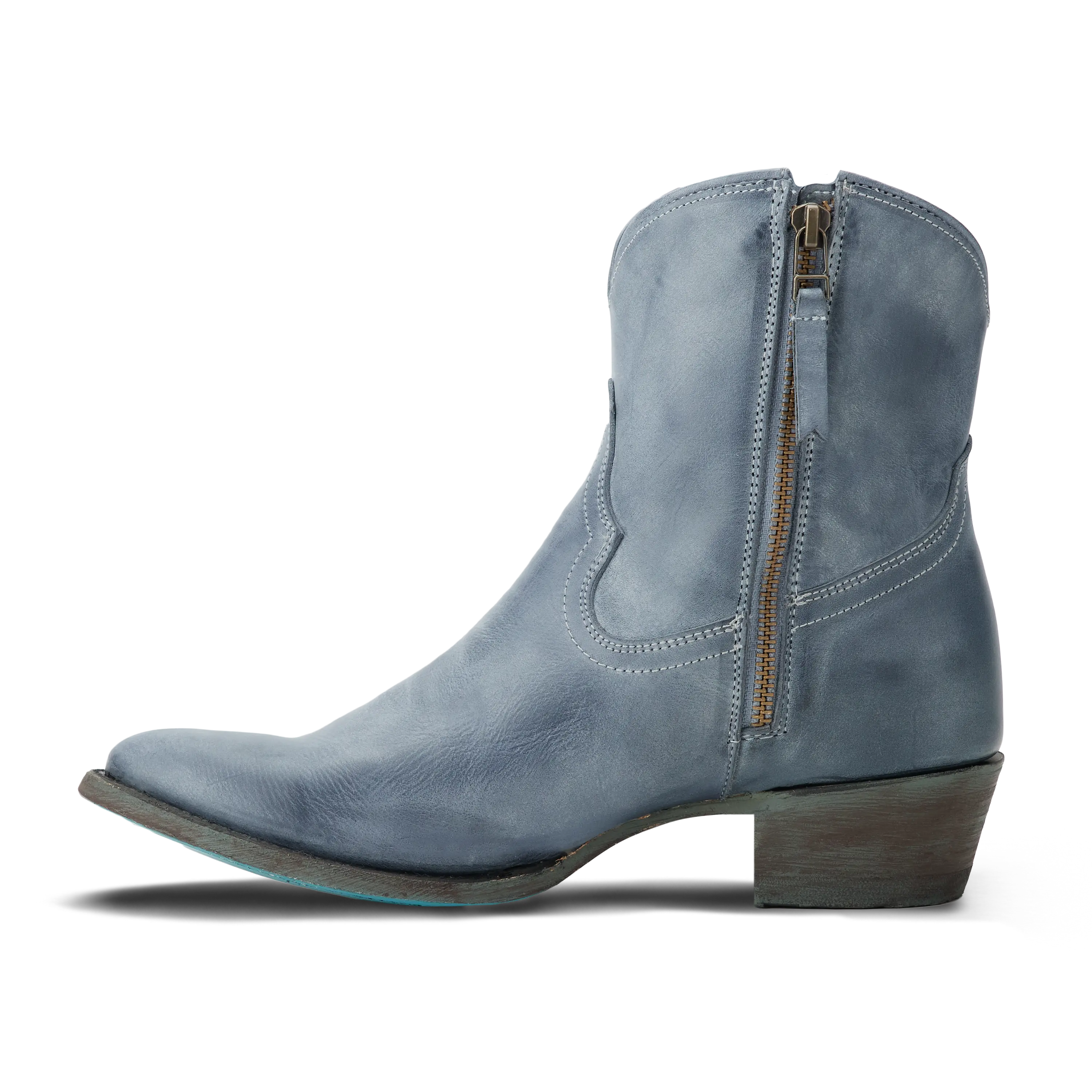 Plain Jane Bootie - Washed Denim