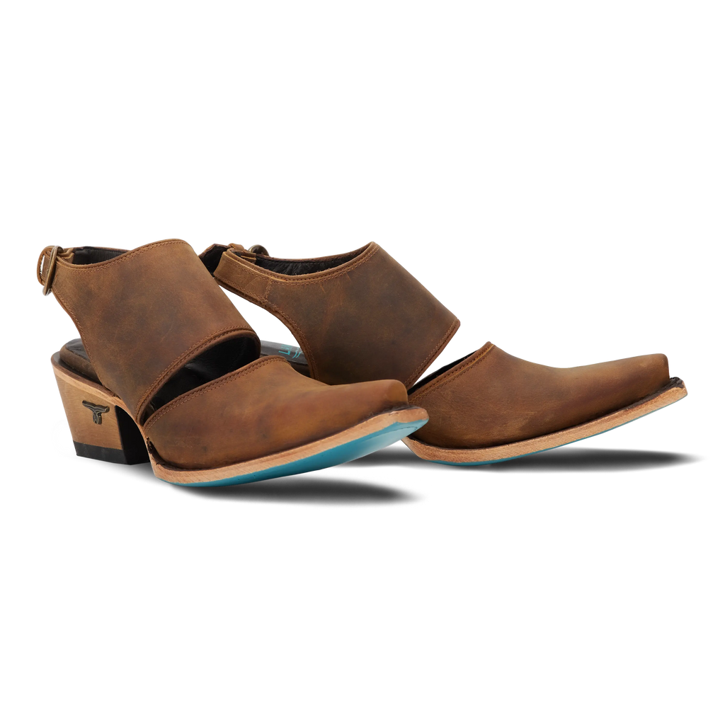 Plain Jane Slingback Mule - Burnt Caramel