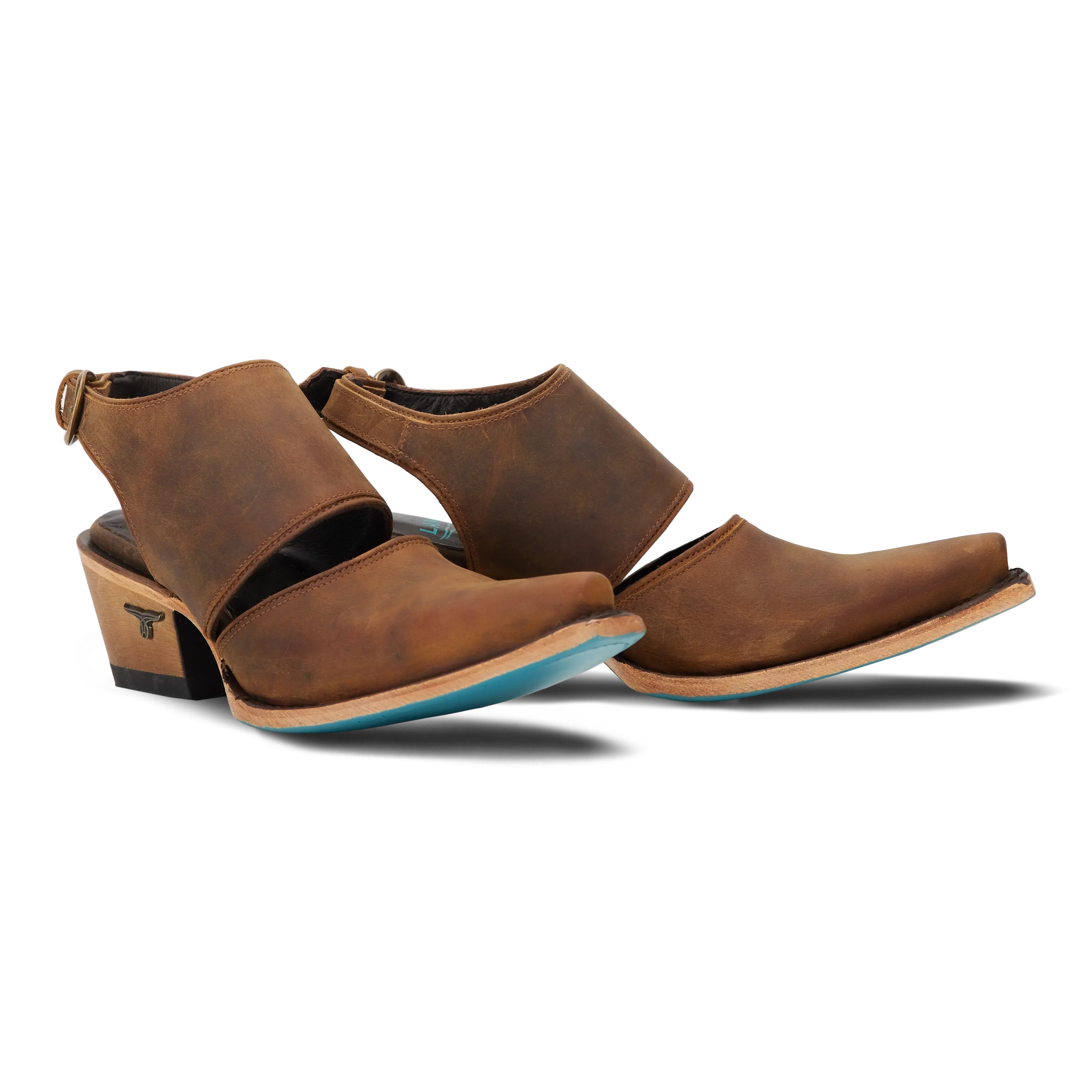Plain Jane Slingback Mule - Burnt Caramel