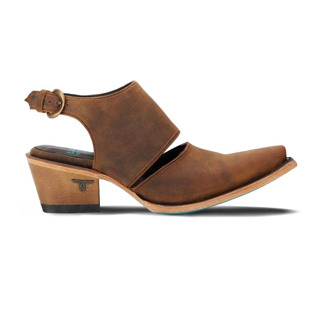 Plain Jane Slingback Mule - Burnt Caramel